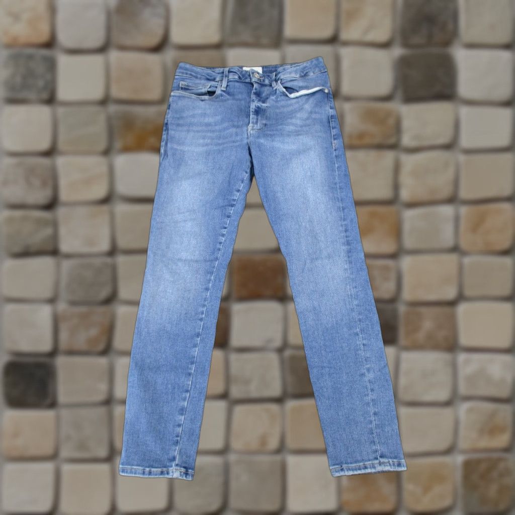 Frame VINTAGE FRAME Womens Skinny Crop Jeans Size 2 Light Wash Denim Zipper High Rise Size 26" / US 2 / IT 38 - 1 Thumbnail