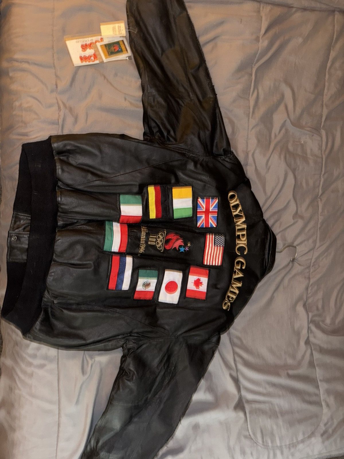 Excelled 1996 Atlanta Olympic Games Leather Jacket XL New w/ Tags Size US XL / EU 56 / 4 - 2 Thumbnail