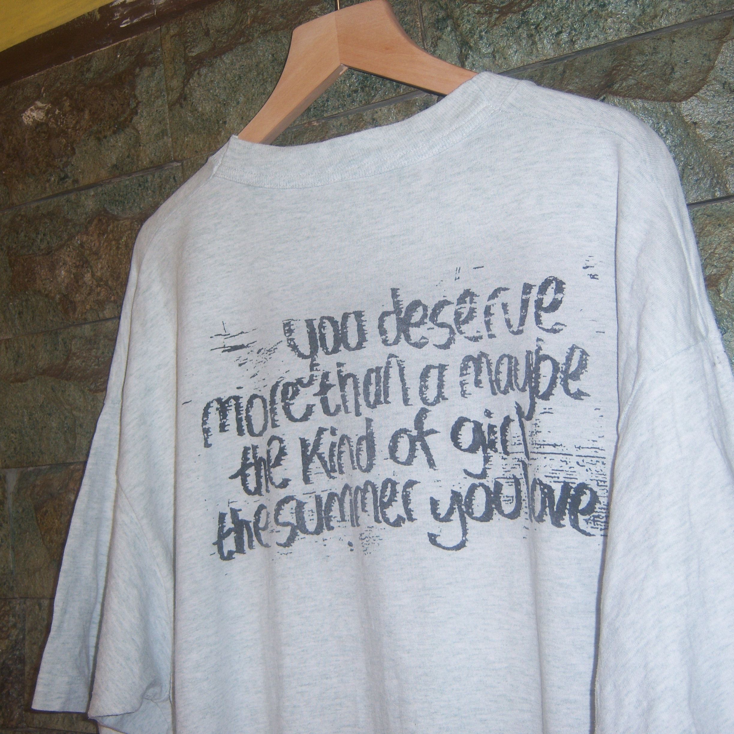 Band Tees × Vintage 90s St Christopher You Deserve More Than A Maybe Size US XL / EU 56 / 4 - 15 Thumbnail