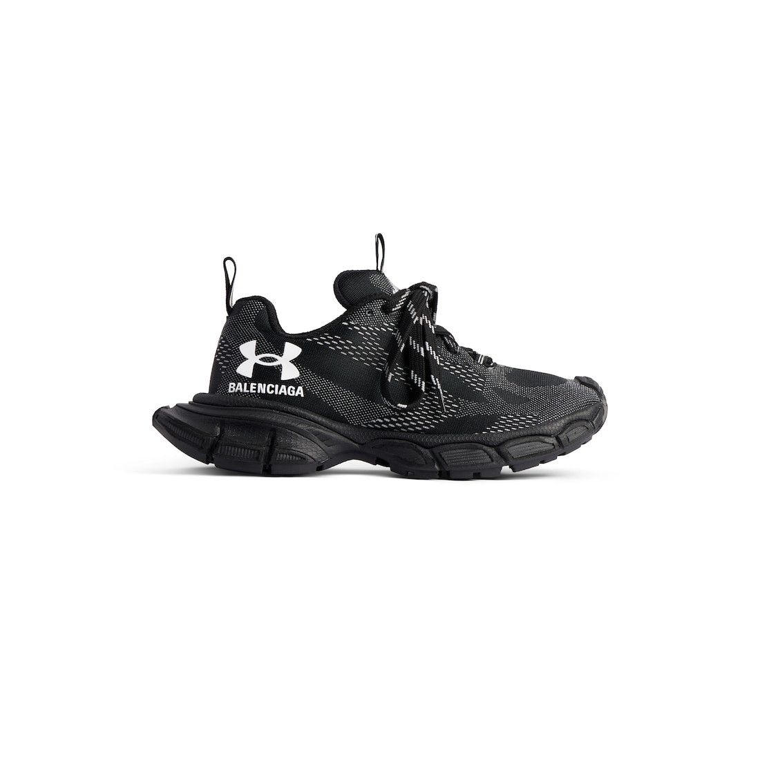 Balenciaga × Under Armour o1la1rc1a1025 Under Armour® 3XL Knit Sneakers in Black Size US 6 / IT 36 - 1 Thumbnail