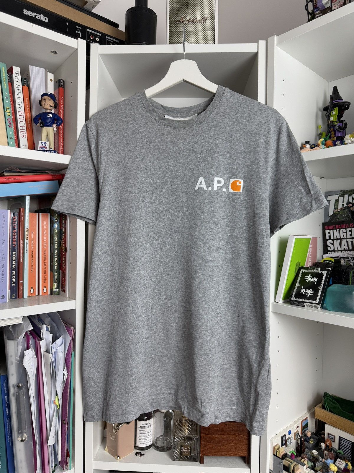 A.P.C. × Carhartt A.P.C. x Carhartt small logo grey t-shirt M streetwear skate Size US M / EU 48-50 / 2 - 1 Thumbnail