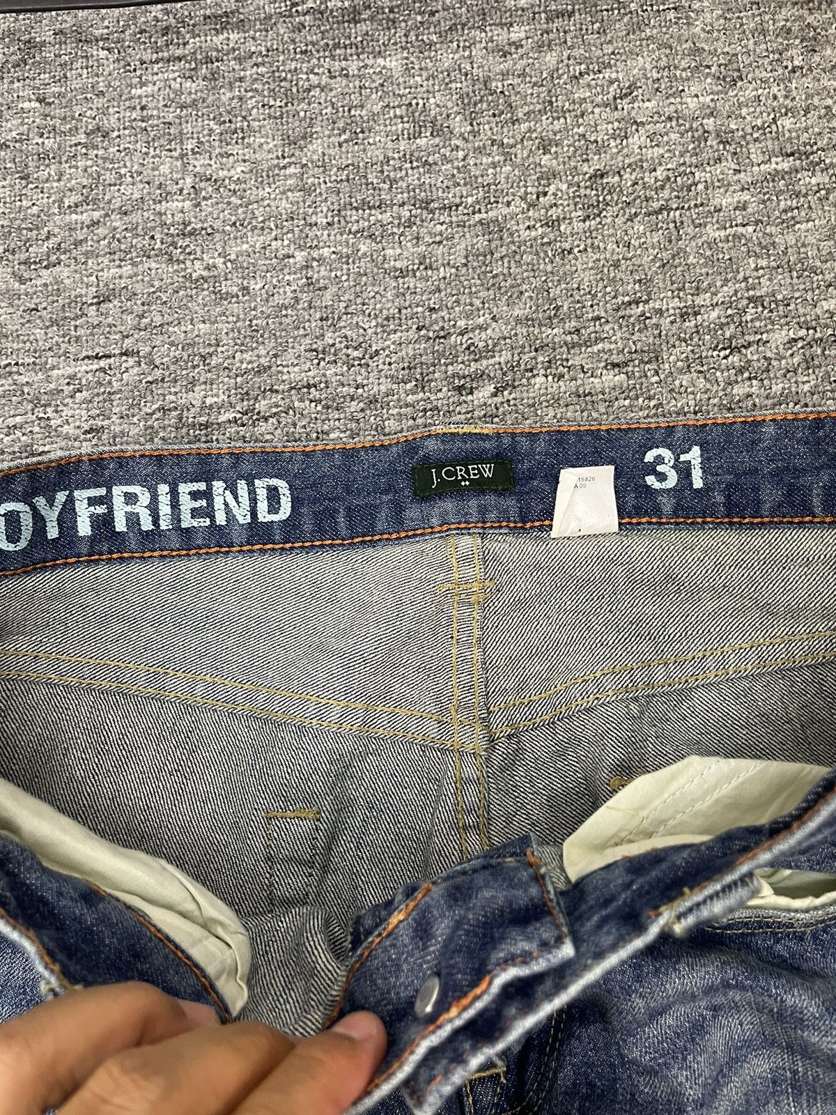 J.Crew × Vintage J. Crew Boyfriend Jeans Denim Size US 32 / EU 48 - 3 Thumbnail