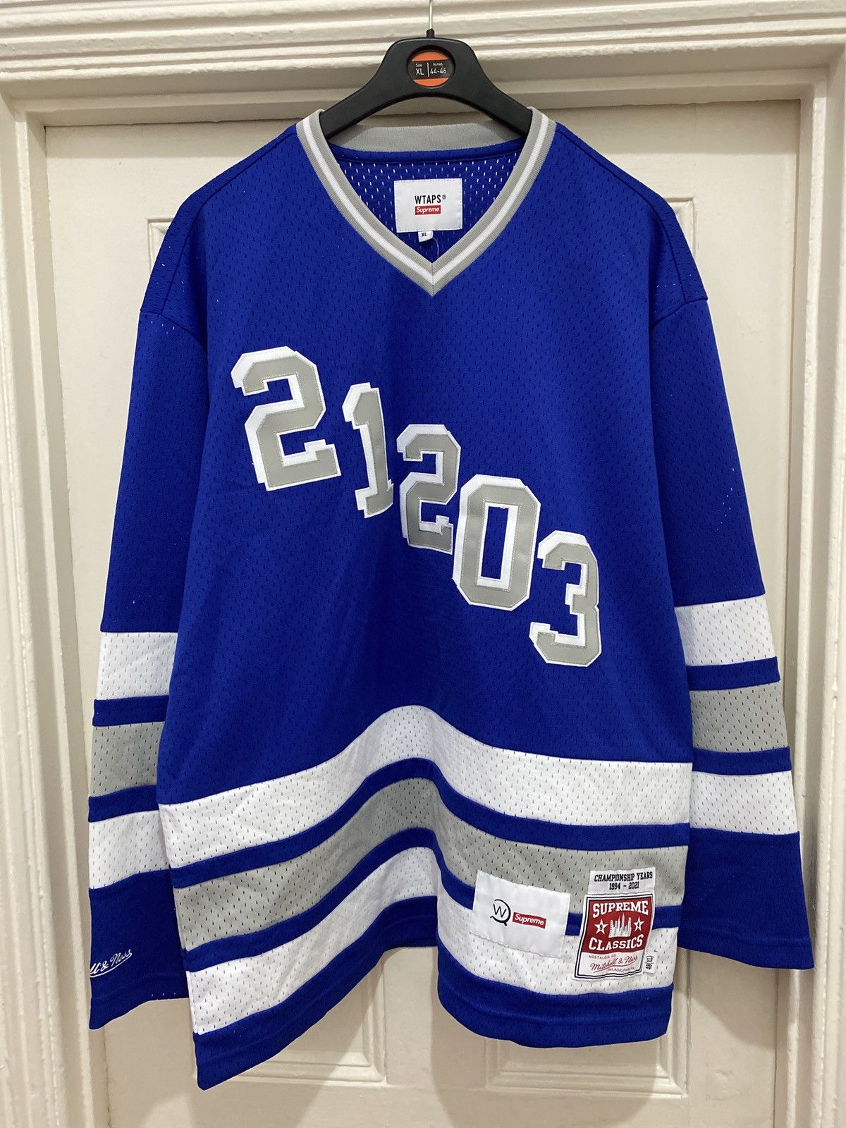 image of Supreme Wtaps Jersey in Blue, Men's (Size XL)