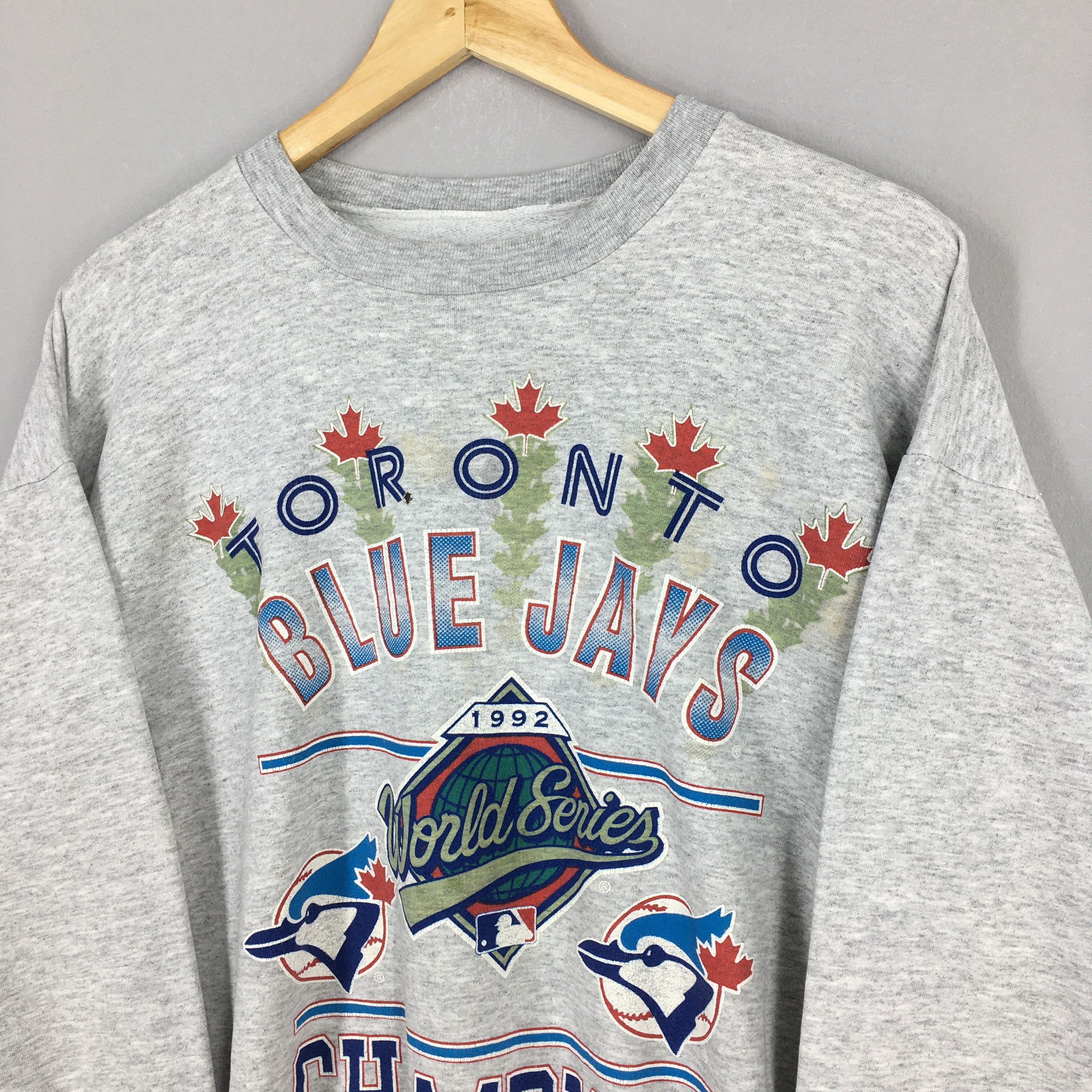 MLB Vintage 90's Toronto Blue Jays MLB Baseball Sweatshirt Large Size US L / EU 52-54 / 3 - 3 Thumbnail