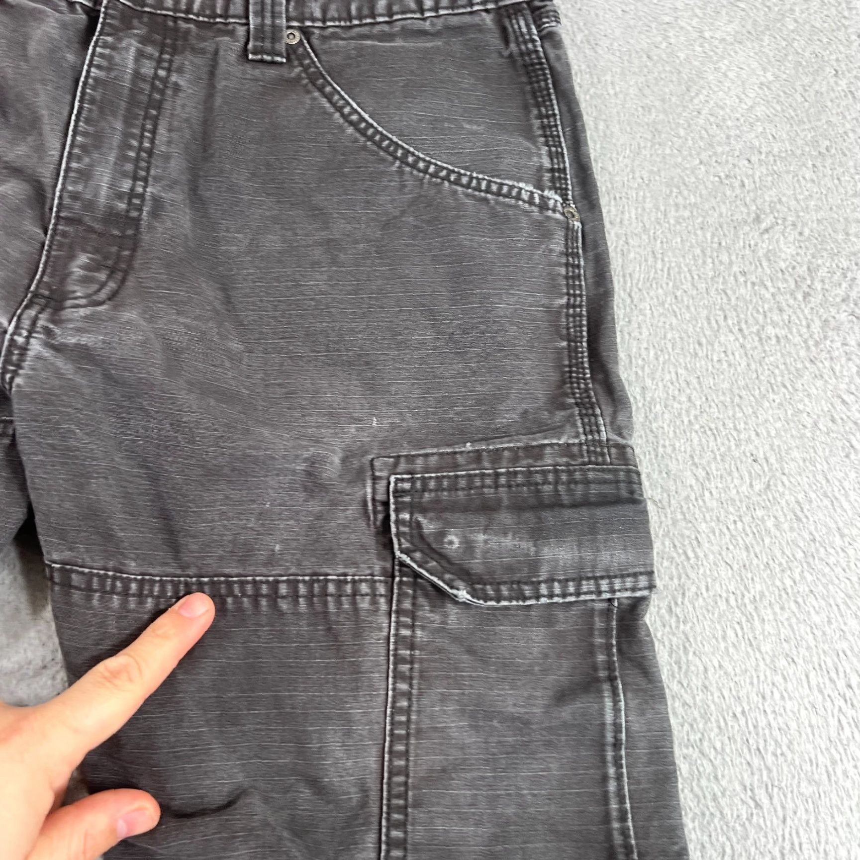 Wrangler Wrangler RIGGS Workwear Cargo Pant Mens 36X32 Black Ripstop Straight Pockets Workwear Jeans Brown? Size US 36 / EU 52 - 6 Thumbnail