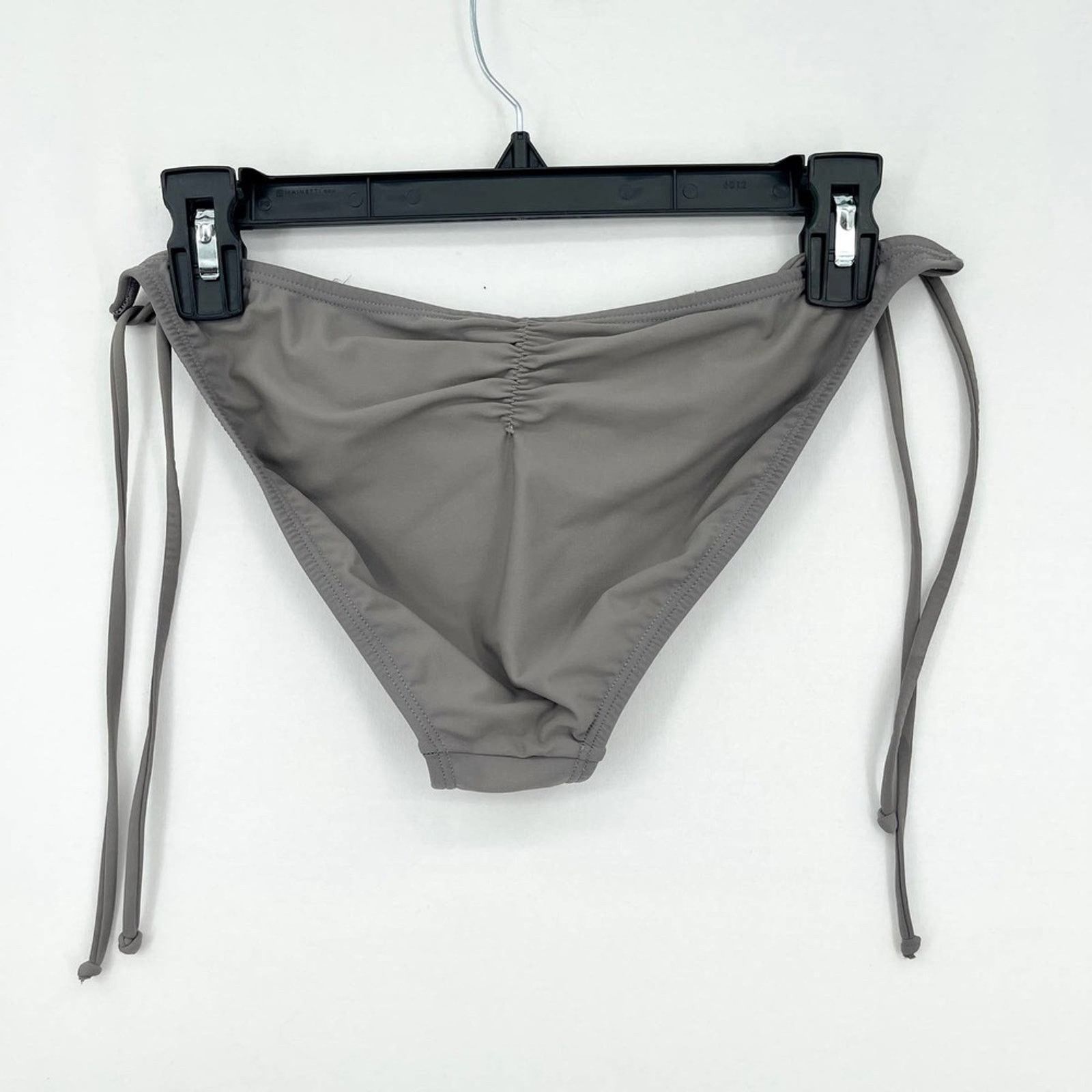 Other PILYQ Women Grey Tie Sides Polymaide Swim Bottom Size Large Size ONE SIZE - 4 Thumbnail