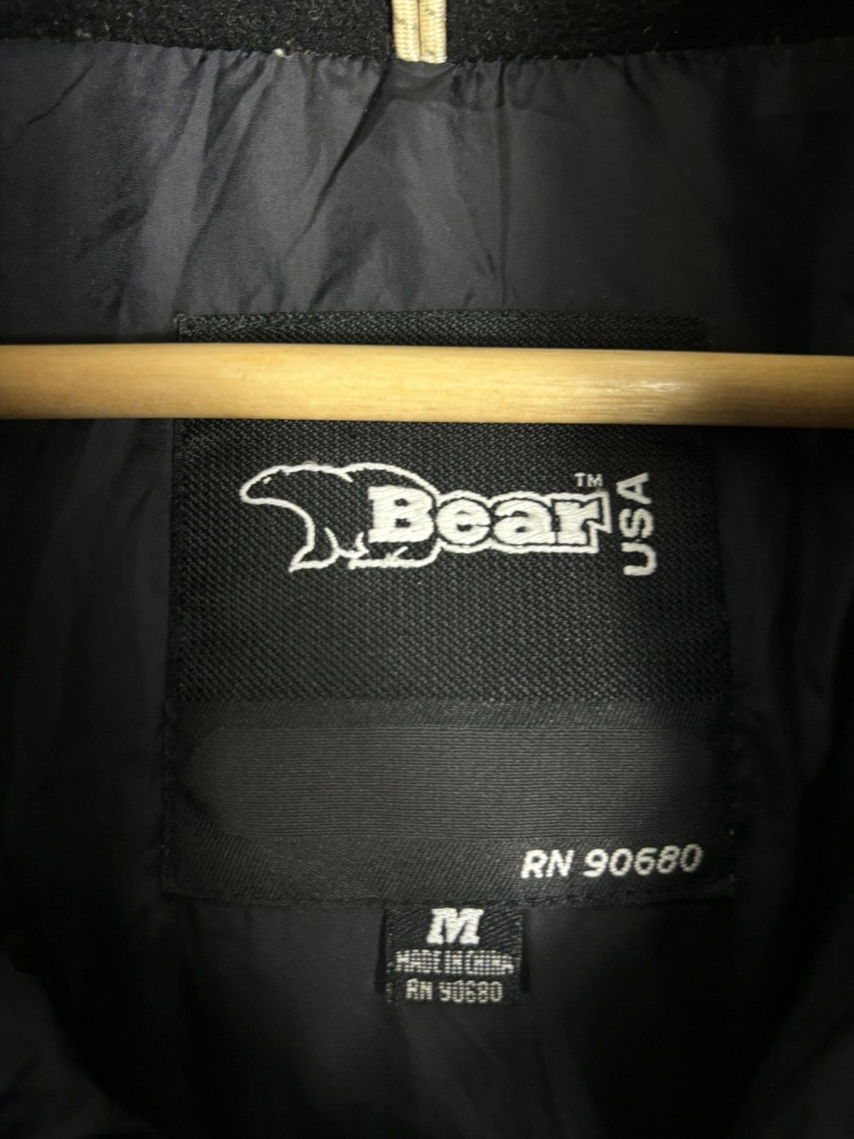 Japanese Brand × Vintage Vintage Bear Usa Blue Outdoor Down Puffer Jacket Size US M / EU 48-50 / 2 - 10 Thumbnail