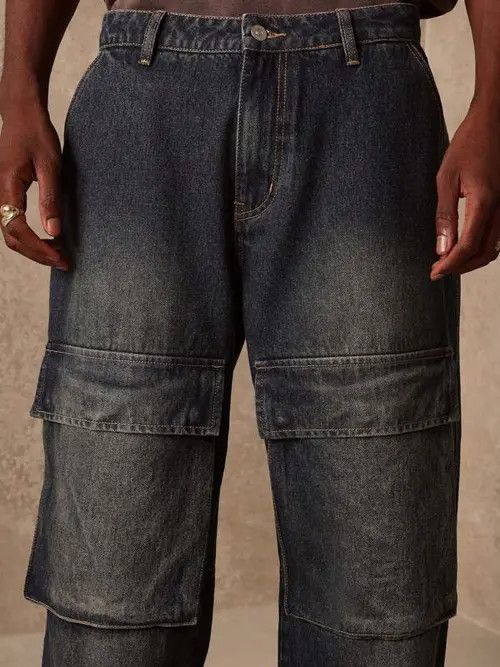 Designer × Japanese Brand × Vintage washed faded cleanfit yuppie bootcut cargo pants Size US 32 / EU 48 - 1 Thumbnail