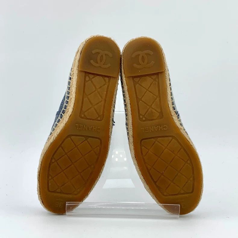 Chanel Chanel Blue Logo Embroidered Casual SlipOn Shoes -2505 Size US 5.5 / EU 38 - 5 Thumbnail