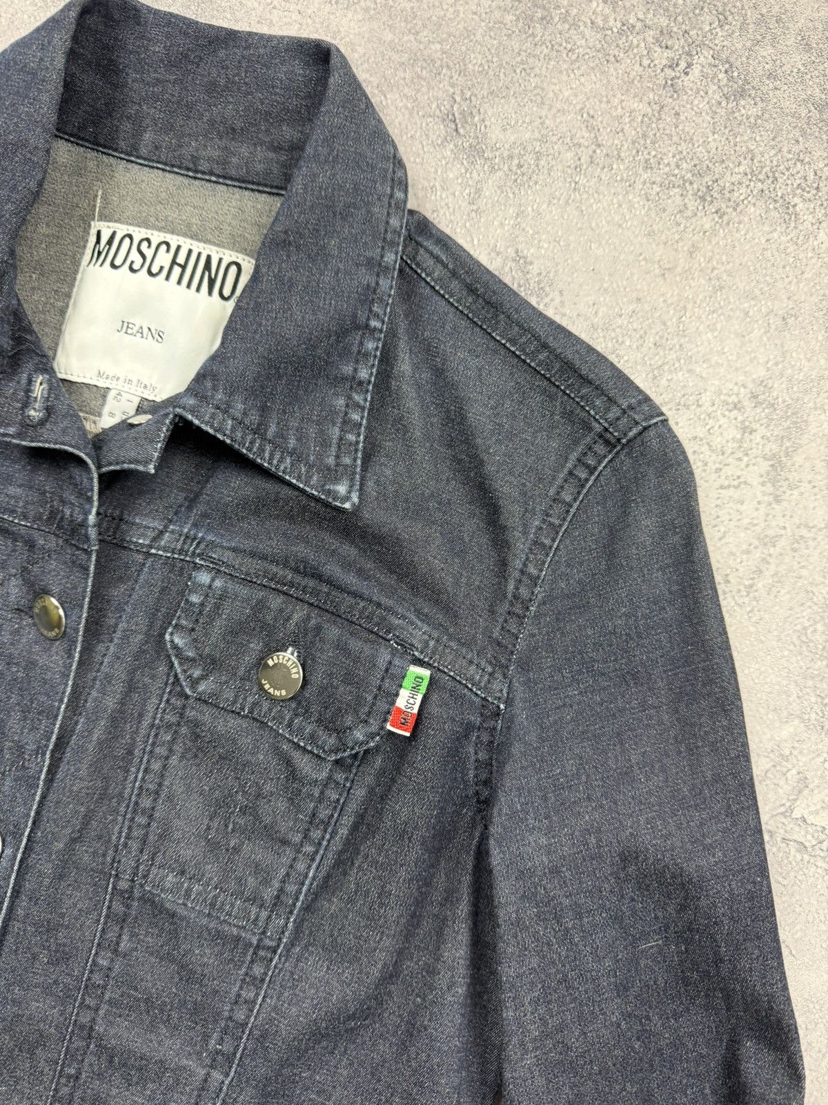 Moschino Vintage Moschino Jeans Denim Jacket Blazer Size M / US 6-8 / IT 42-44 - 10 Thumbnail
