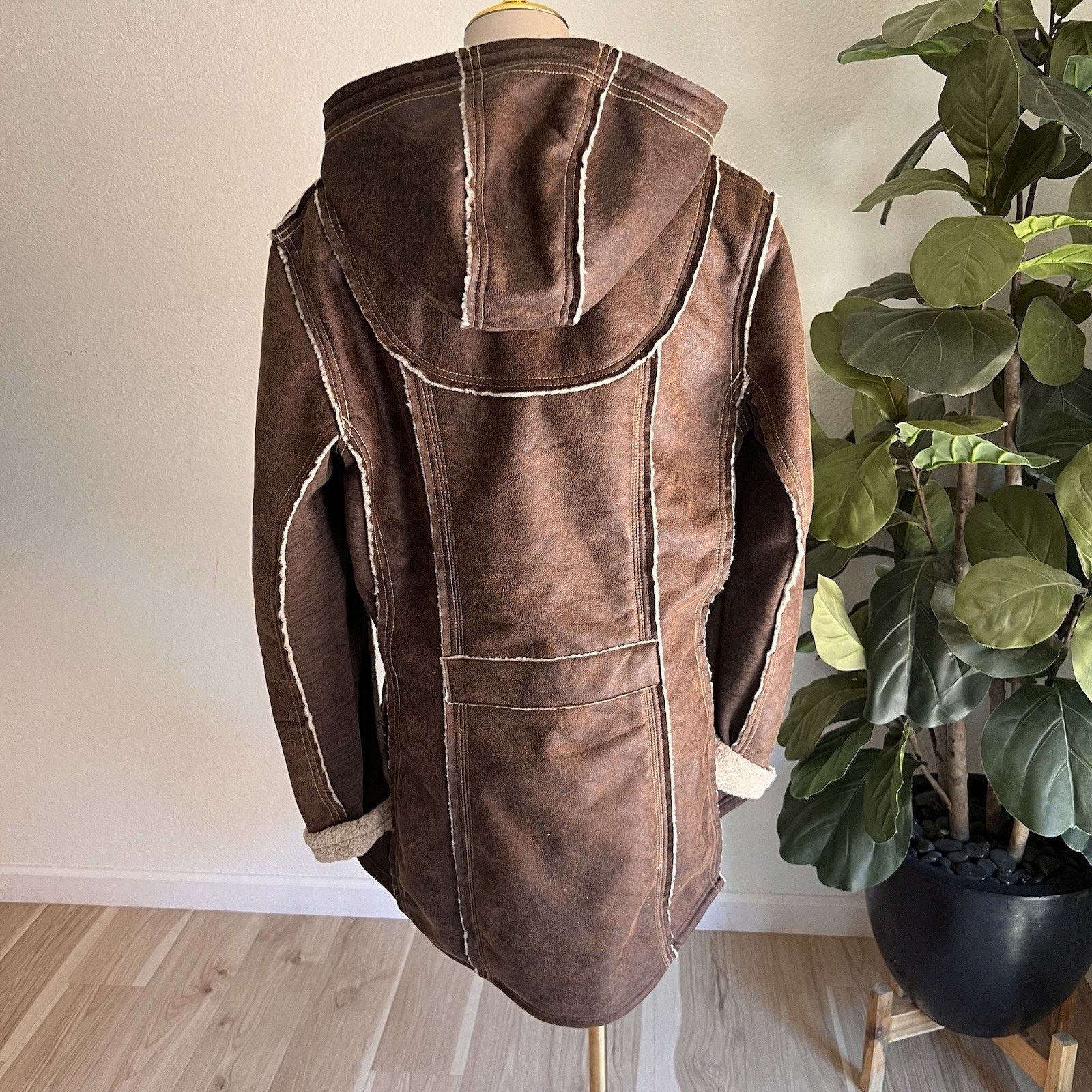Kuhl NWOT Kuhl XL Women's Dani Sherpa Brown Wool Faux Leather Size XL / US 12-14 / IT 48-50 - 12 Thumbnail