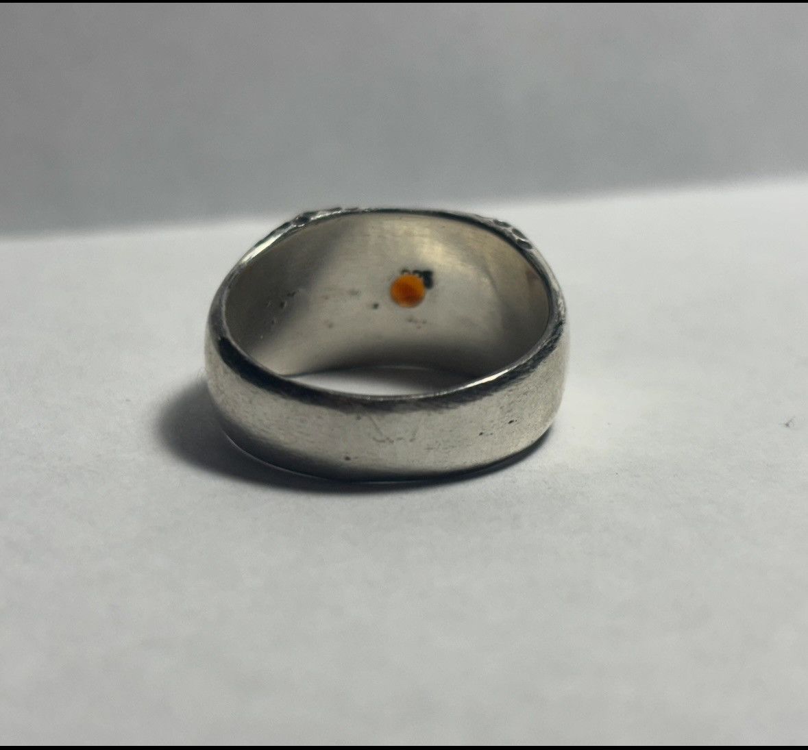 Handmade Size 9.5 Fire Citrine 925 Signet Ring Size ONE SIZE - 10 Thumbnail