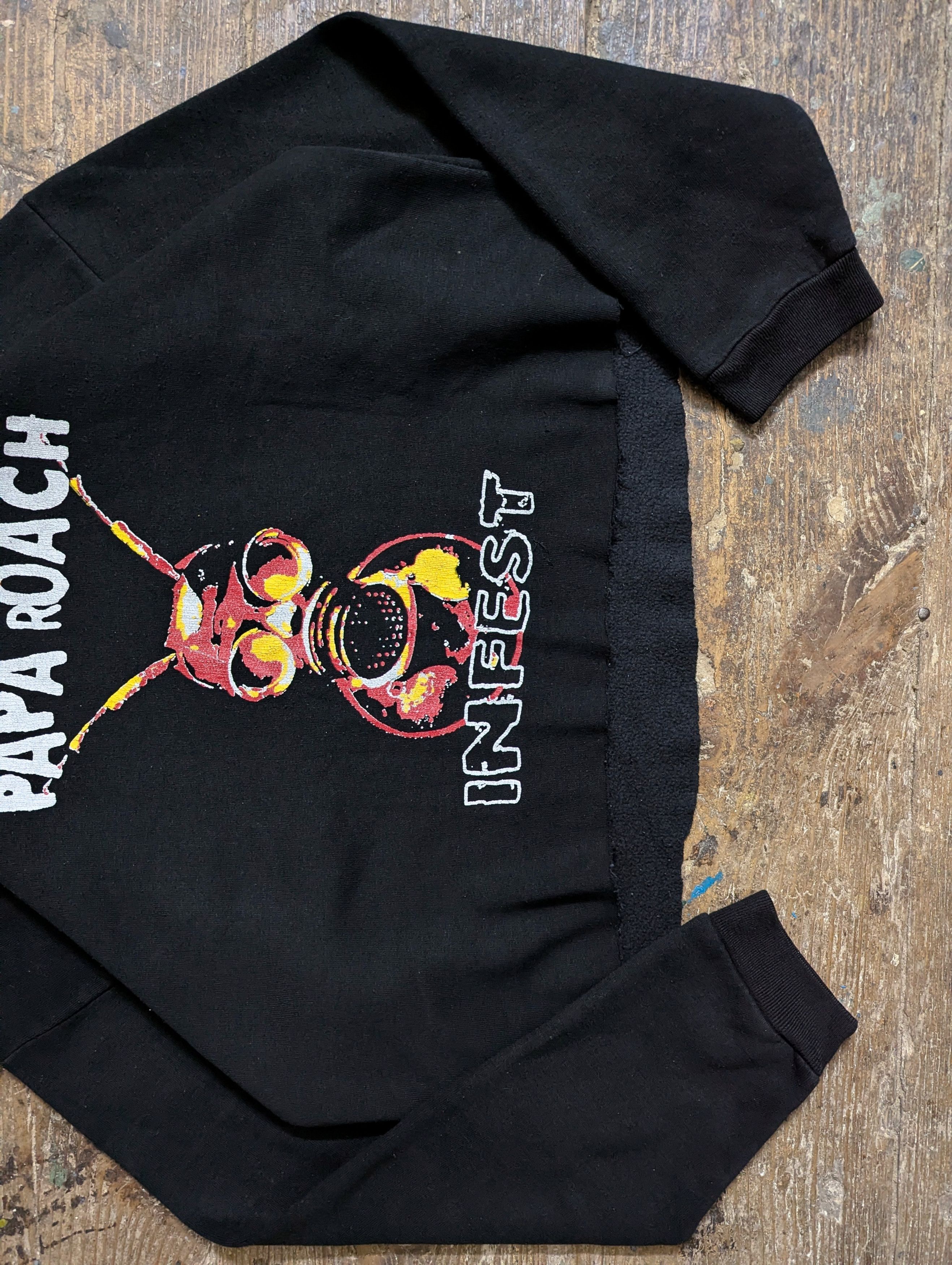 Band Tees 00s Papa Roach Infest Bootleg Cropped Promo Hoodie Size US M / EU 48-50 / 2 - 2 Thumbnail