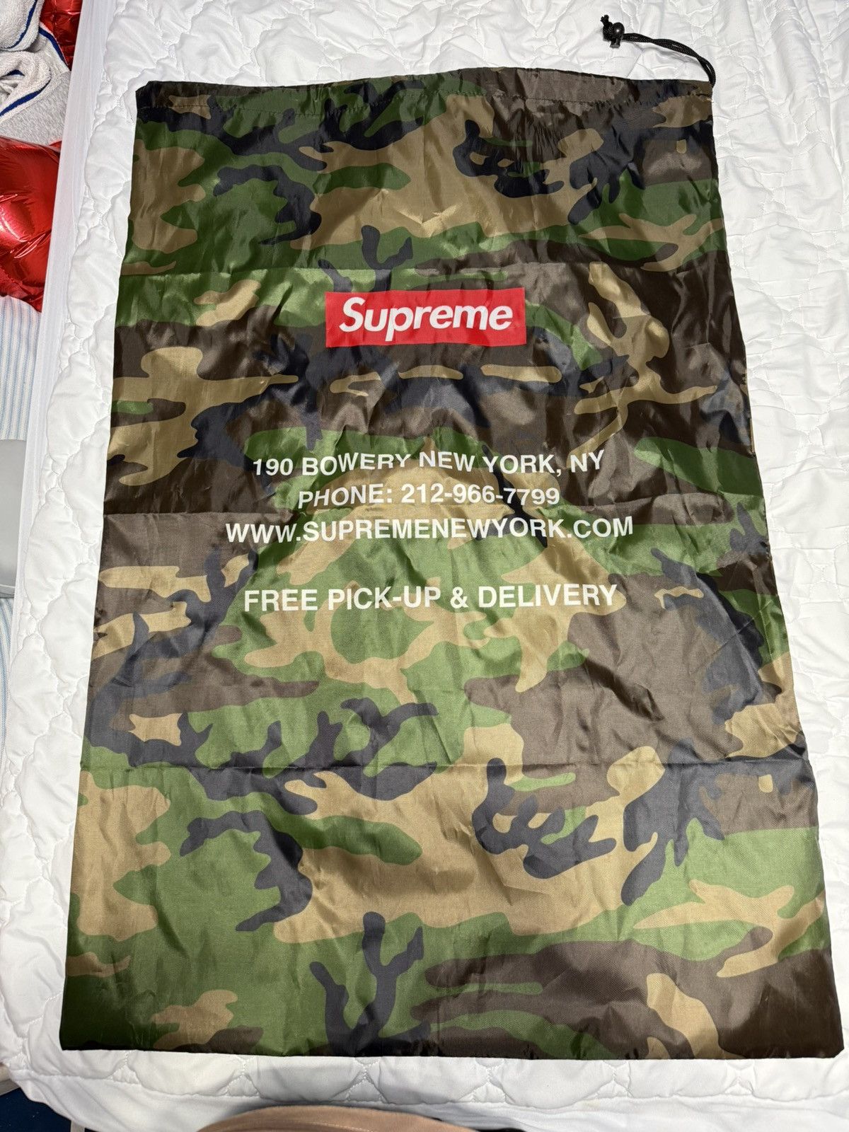 Supreme Laundry Bag Camo FW25