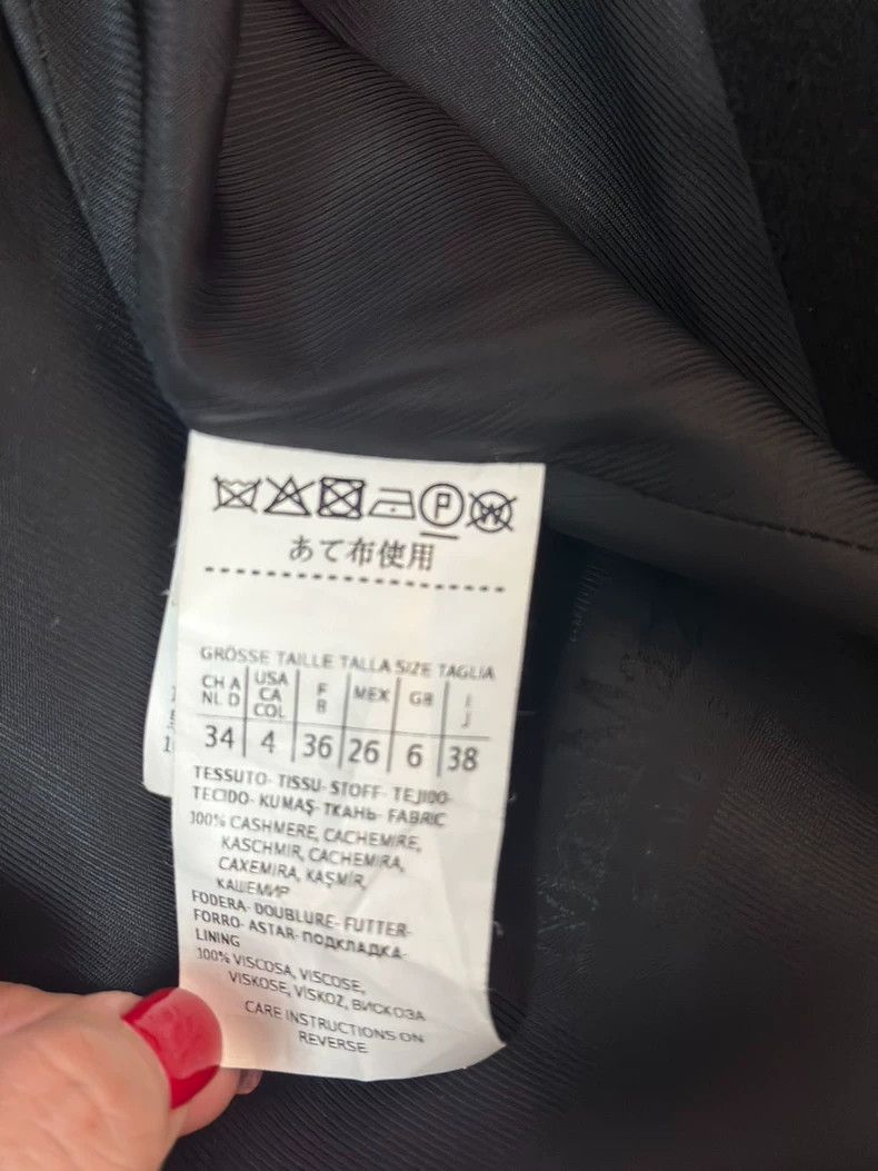 Max Mara Max Mara Black cashmere coat Size S / US 4 / IT 40 - 4 Thumbnail