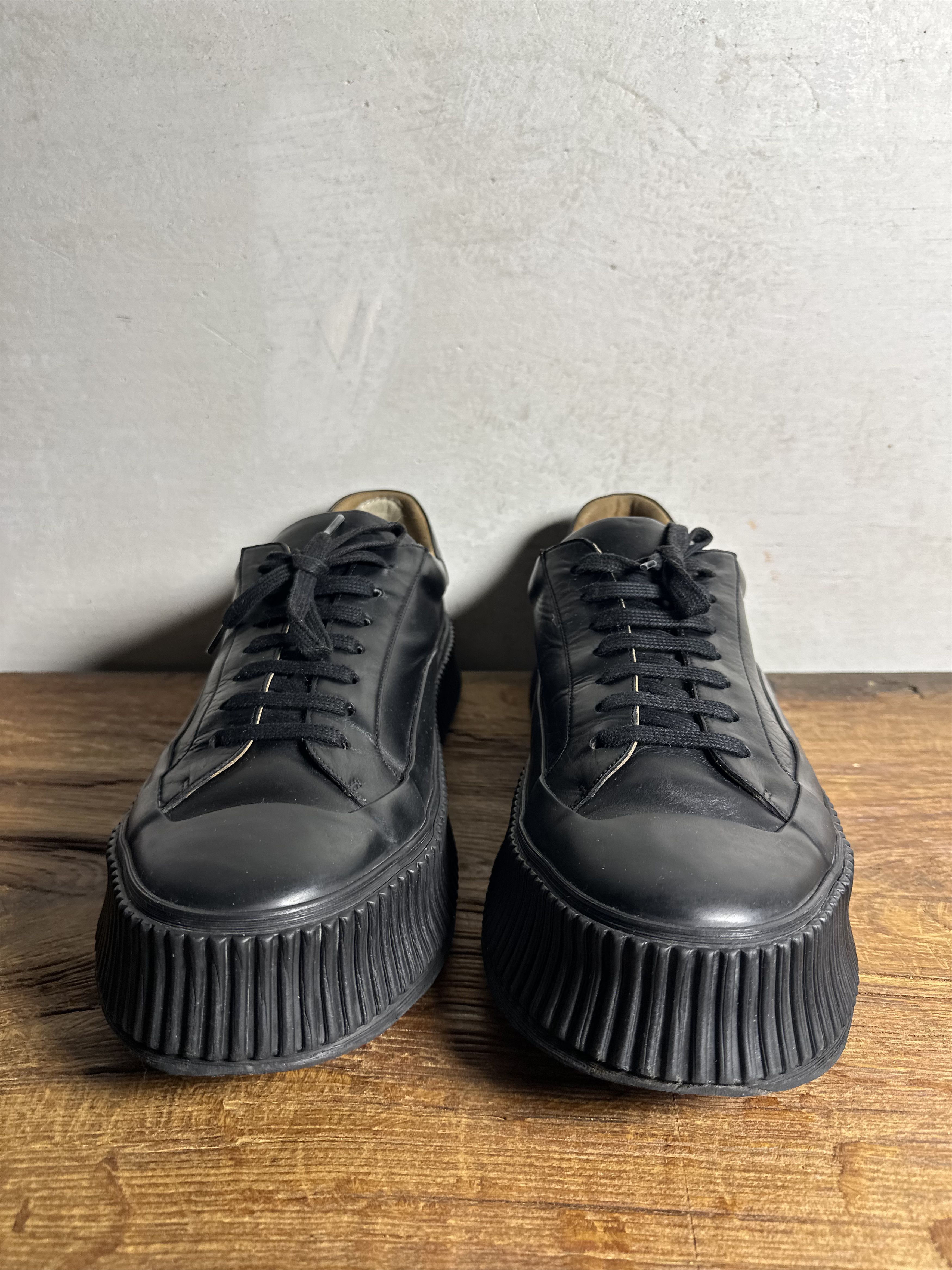 Jil Sander Jil Sander Vulcanized Low Top Leather Sneakers Size US 12 / EU 45 - 9 Thumbnail