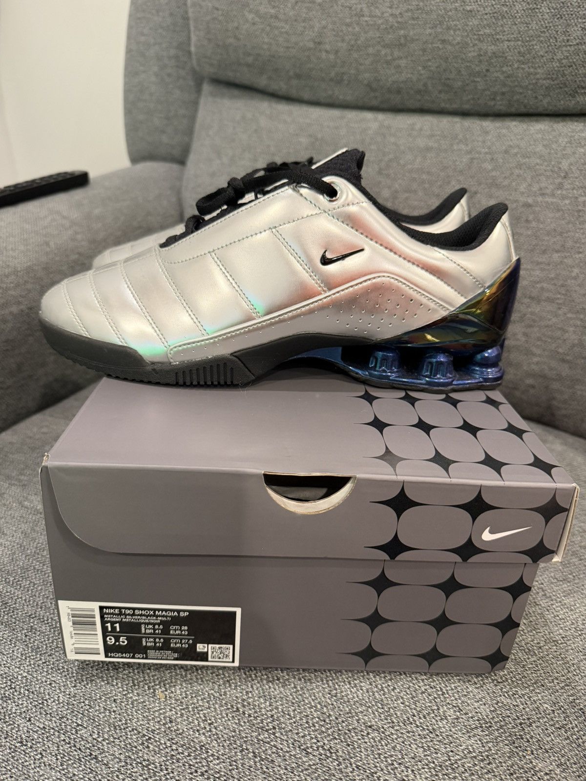 Nike x Maha Amsterdam Total 90 T90 Shox Silver