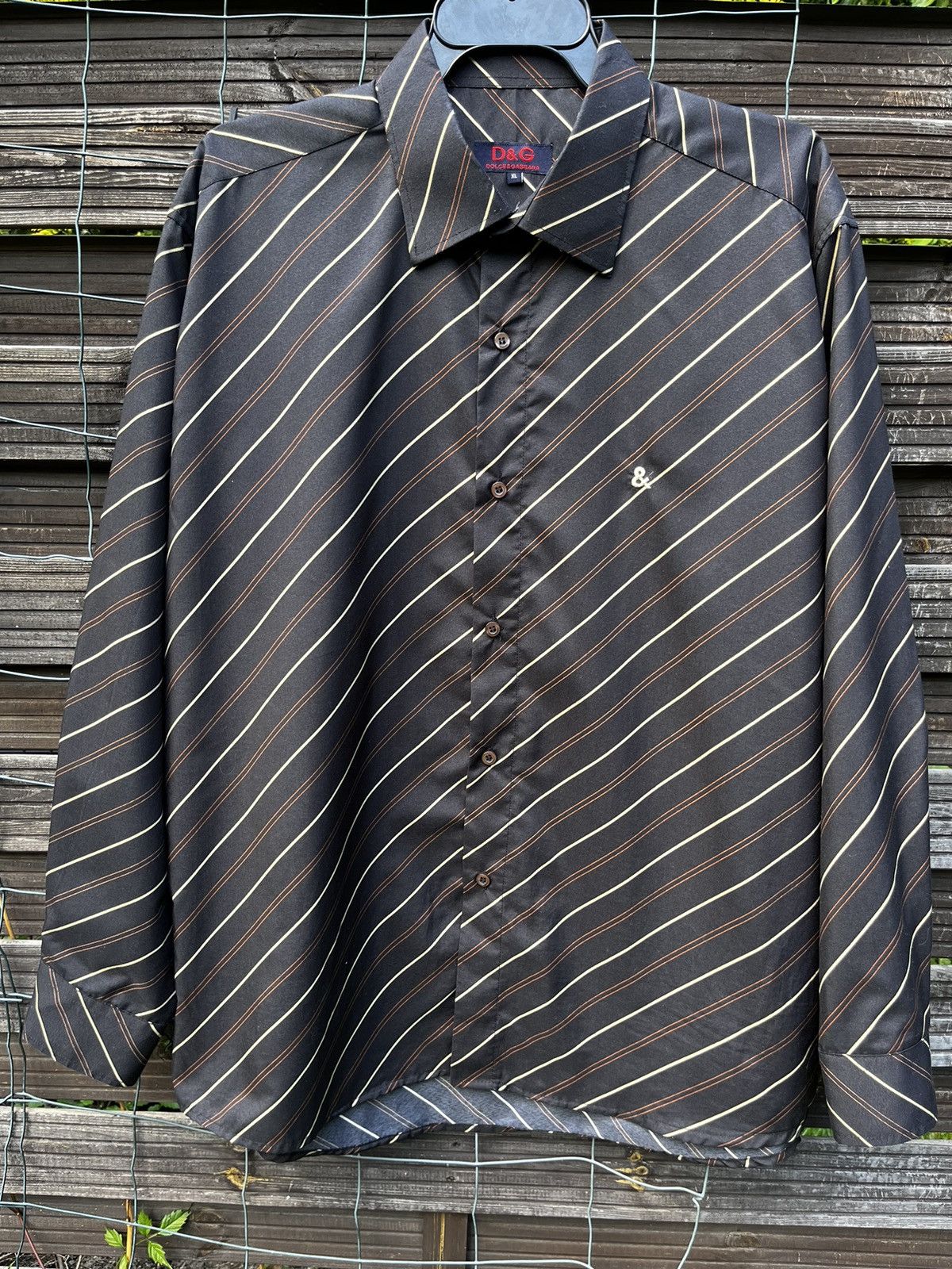 Dolce & Gabbana × Vintage 🔥 DOLCE GABBANA LONG SLEEVE BUTTON UP LUXURY Y2K SHIRT LOGO Size US XL / EU 56 / 4 - 2 Thumbnail
