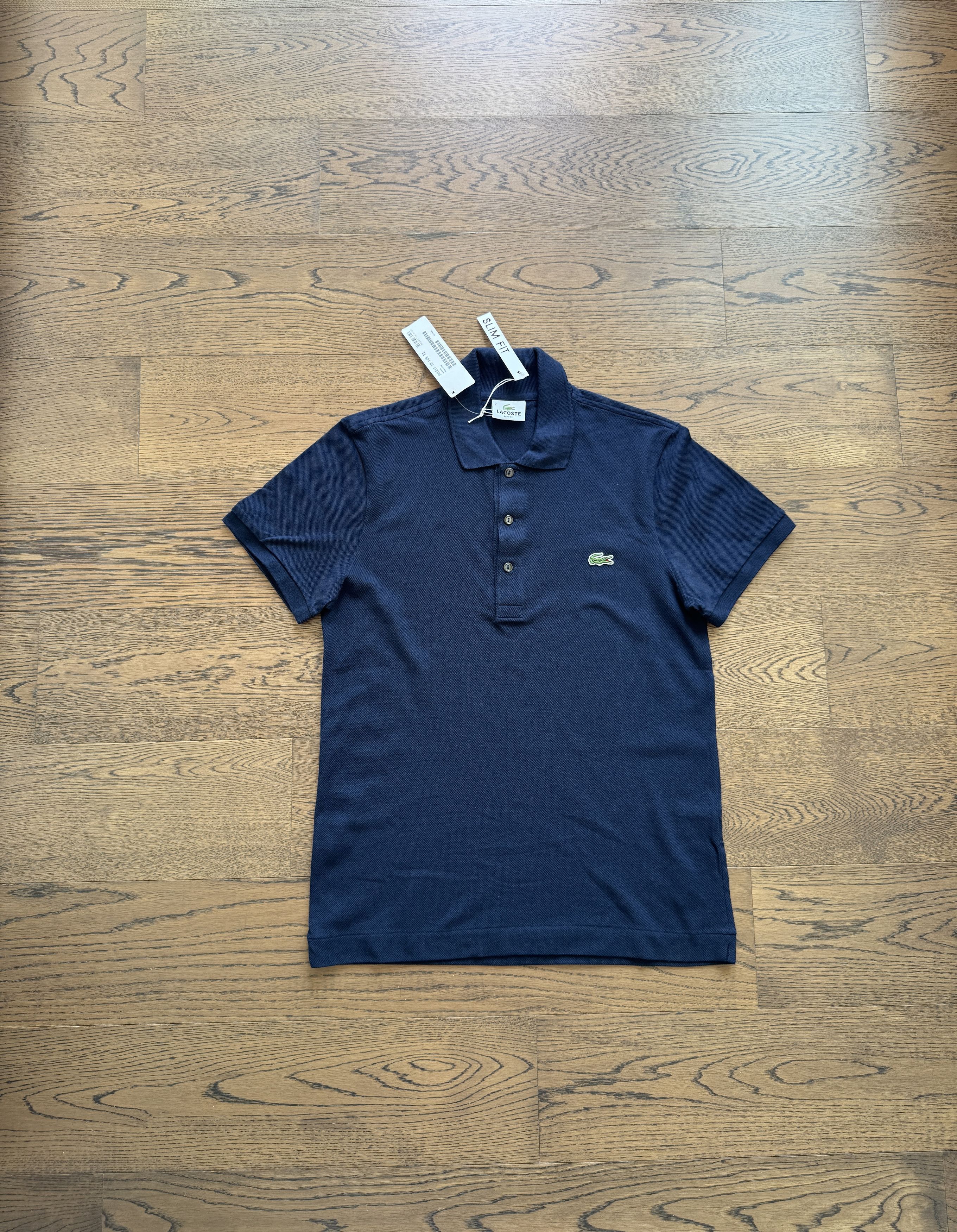 Lacoste Locaste France Mens Devanlay Navy Cotton Pique Polo Shirt Size US S / EU 44-46 / 1 - 1 Thumbnail