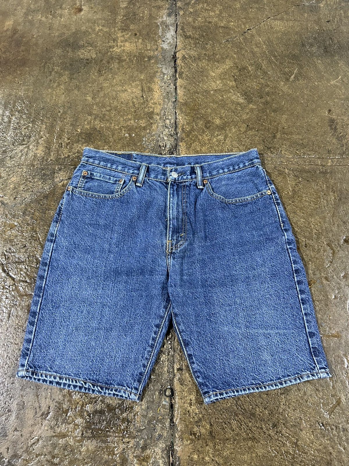 Levi's × Vintage Crazy Vintage Y2K Levi's 505 Jorts Essential Skater Shorts Size US 33 - 3 Thumbnail