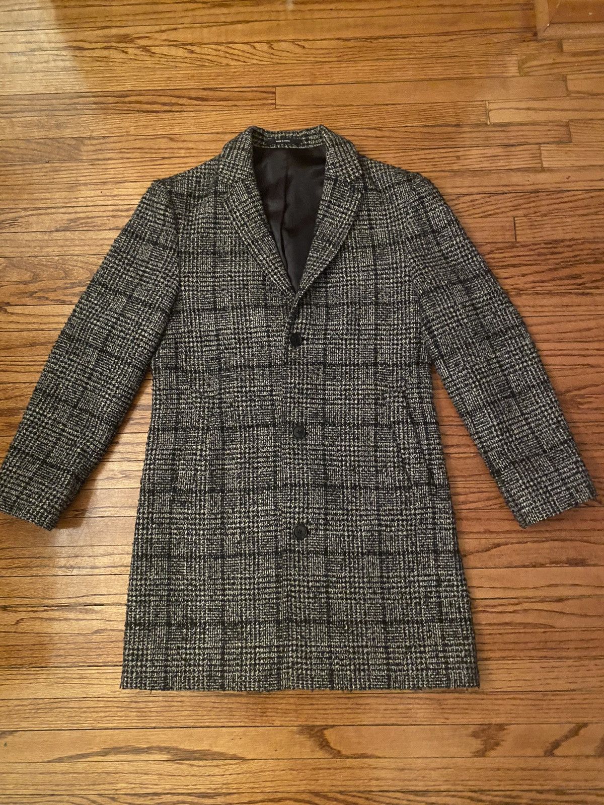 Club Monaco Textured Glen Plaid Topcoat, Size 36 Size US S / EU 44-46 / 1 - 7 Thumbnail
