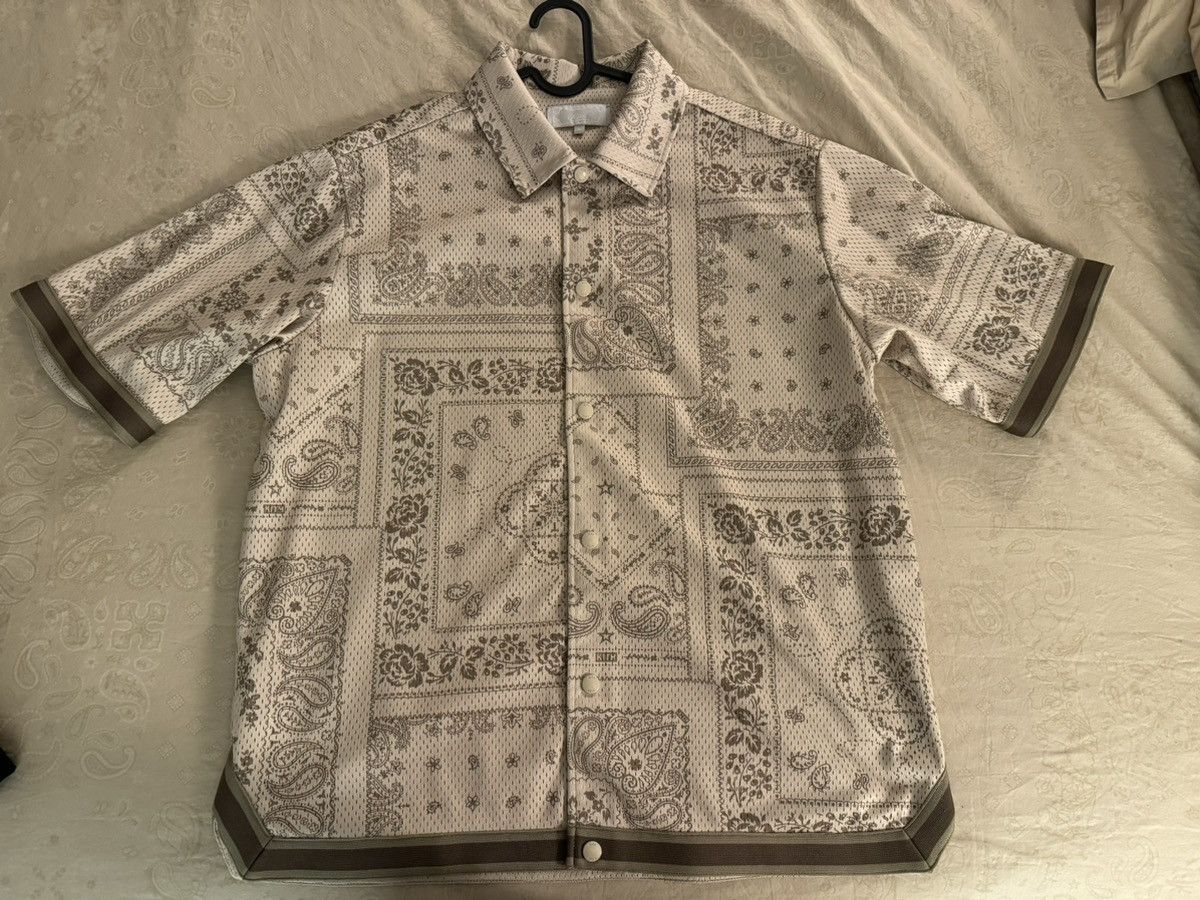 Kith Kith Bandana Mesh Woodpoint Shirt | Grailed
