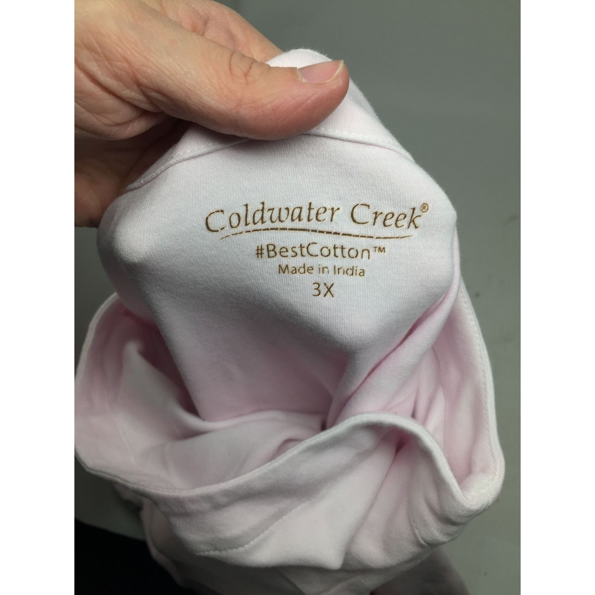 Coldwater Creek Coldwater Creek #BestCotton Size 3X Womens Long Sleeve Pink Size 3XL / US 20-22 - 3 Thumbnail