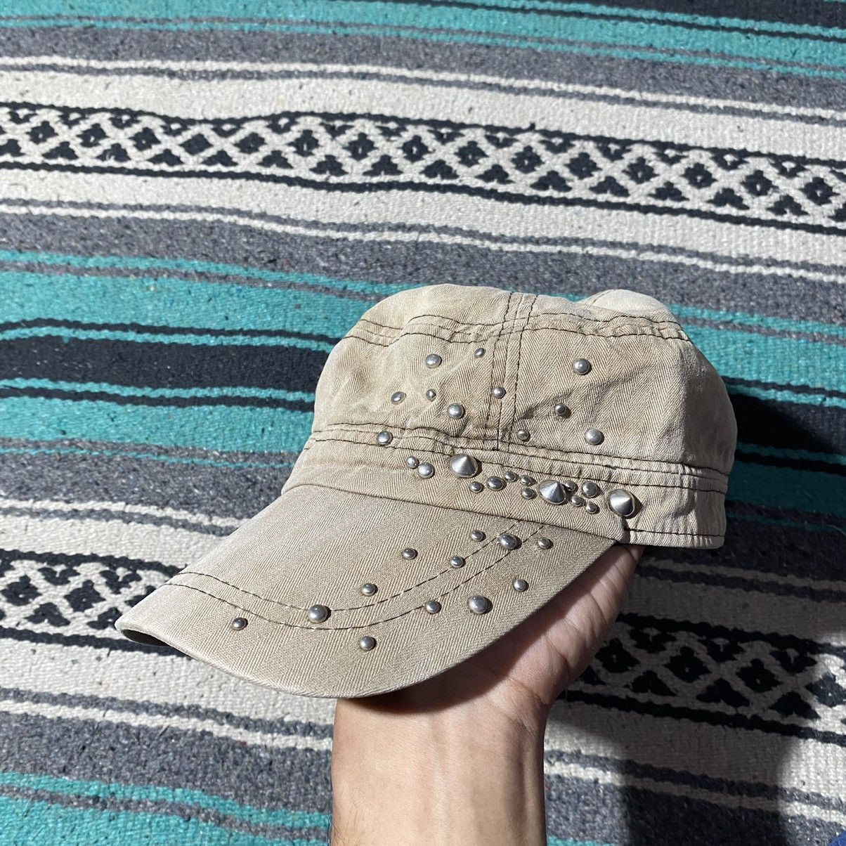 If Six Was Nine × Japanese Brand × Le Grande Bleu (L.G.B.) Unknown Y2K Studded Patrol Cap Size ONE SIZE - 4 Thumbnail