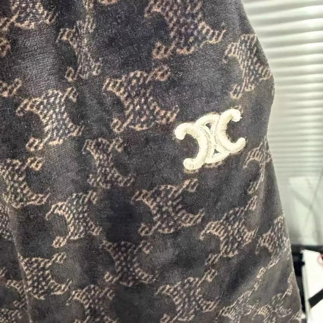 Celine Celine Triomphe Logo Pants Women's S New with Tags Size 26" / US 2 / IT 38 - 3 Thumbnail