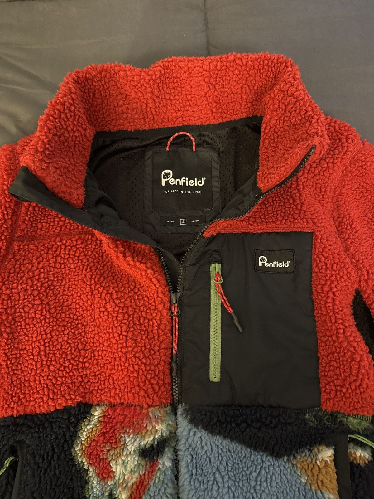Penfield Men’s S PENFIELD MATTAWA POLAR FLEECE JACKET in Chili Red Size US S / EU 44-46 / 1 - 4 Thumbnail