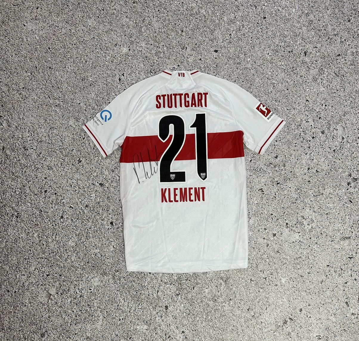 Vintage Jako Germany VFB Stuttgart 2020 2021 Klement Soccer Jersey Size US L / EU 52-54 / 3 - 6 Thumbnail