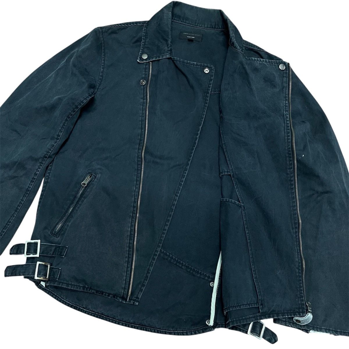Japanese Brand 2000s Asymmetrical Jacket Power To People Punk Rock Size US M / EU 48-50 / 2 - 5 Thumbnail