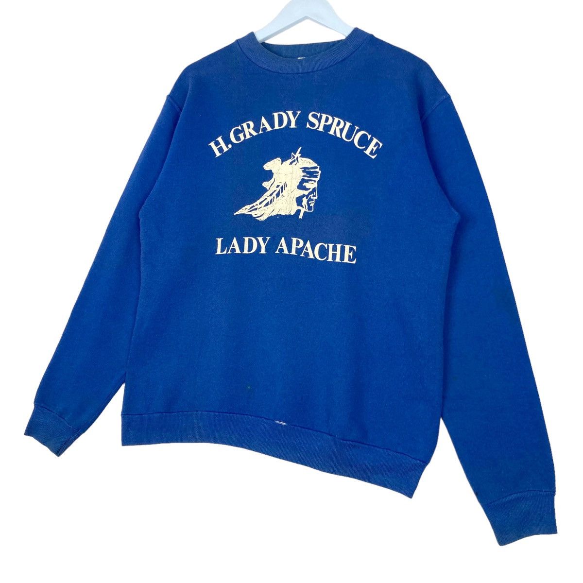 Russell Athletic × Vintage Vintage Russell Graphic Crewneck Sweatshirt Blue Pullover Size US M / EU 48-50 / 2 - 2 Thumbnail