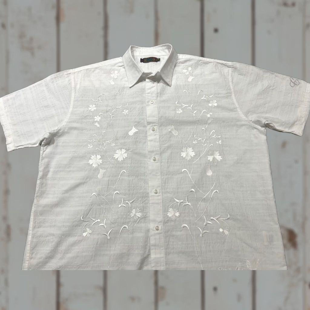 Coogi VTG COOGI Australia Shirt Men’s 3XL Button Up Short Sleeve S/S Embroidery Floral Size US XXL / EU 58 / 5 - 1 Thumbnail