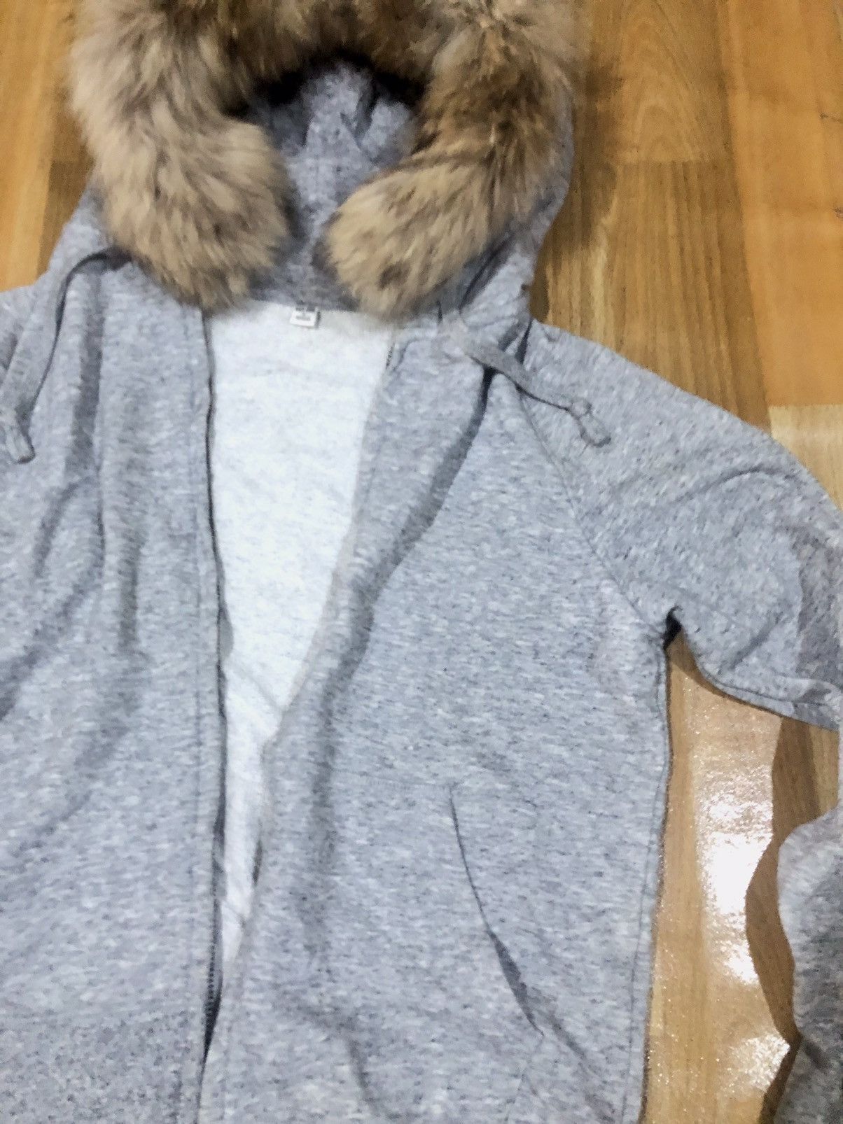 If Six Was Nine × Japanese Brand × Le Grande Bleu (L.G.B.) Fur Hoodie Uniqlo ifsixwasnine lgb style Size US S / EU 44-46 / 1 - 2 Thumbnail