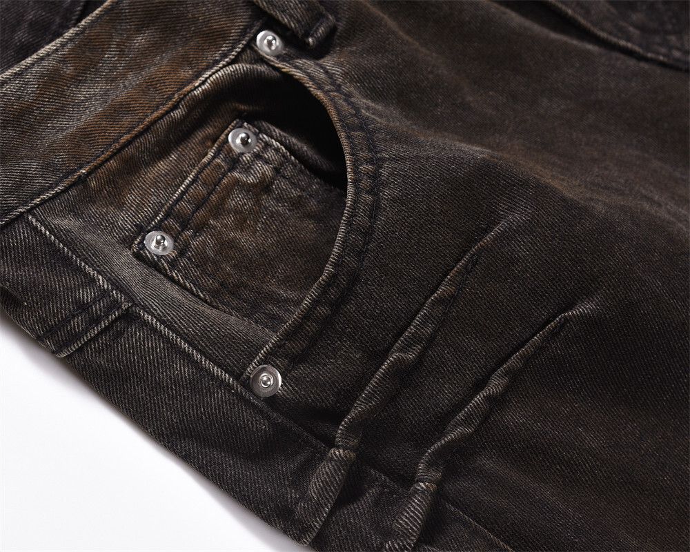 Jean Pleated Men Jeans High Street Worn Out Size US 30 / EU 46 - 5 Thumbnail