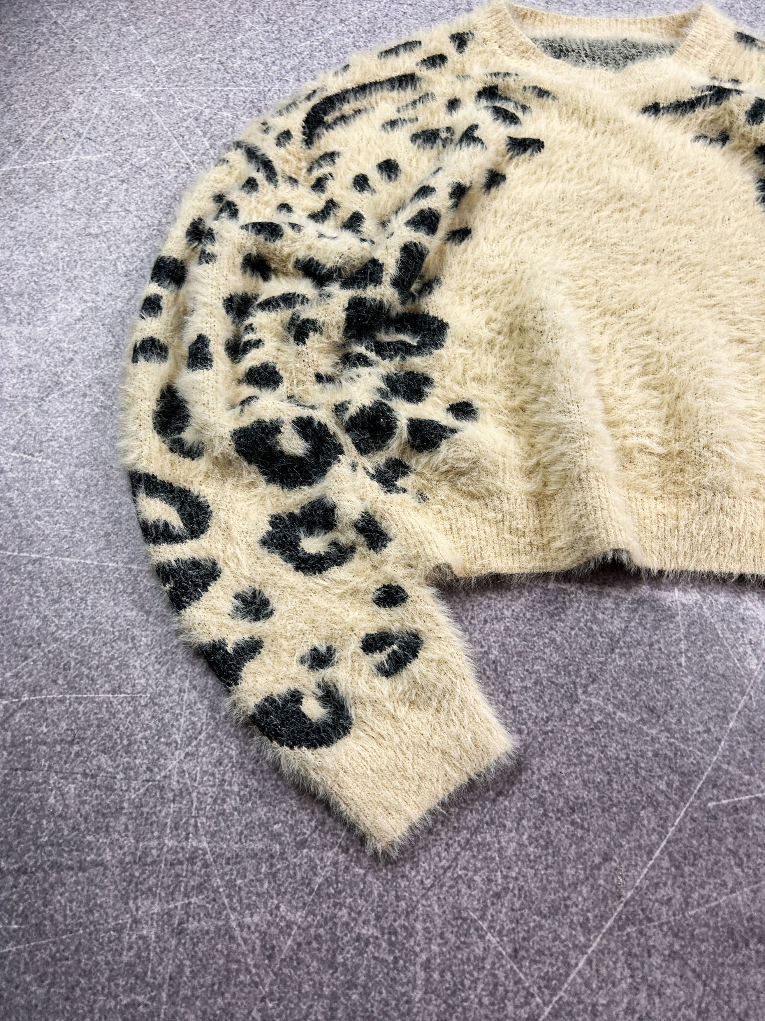 Vintage Vintage Y2K Mohair Teddy Grass Cropped Sweater Cutie Style Size US M / EU 48-50 / 2 - 2 Thumbnail