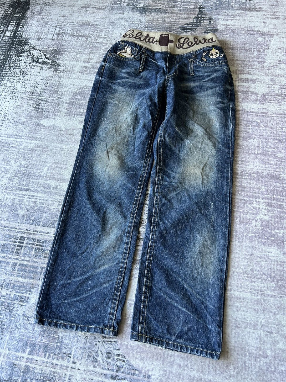 If Six Was Nine Lolita Cute Baby Jeans Size US 27 - 11 Thumbnail