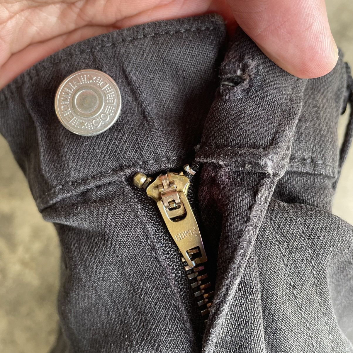 Edwin 🔥Vintage Edwin Soft Flex Super Black Relaxed Denim Jeans Size US 32 / EU 48 - 11 Thumbnail