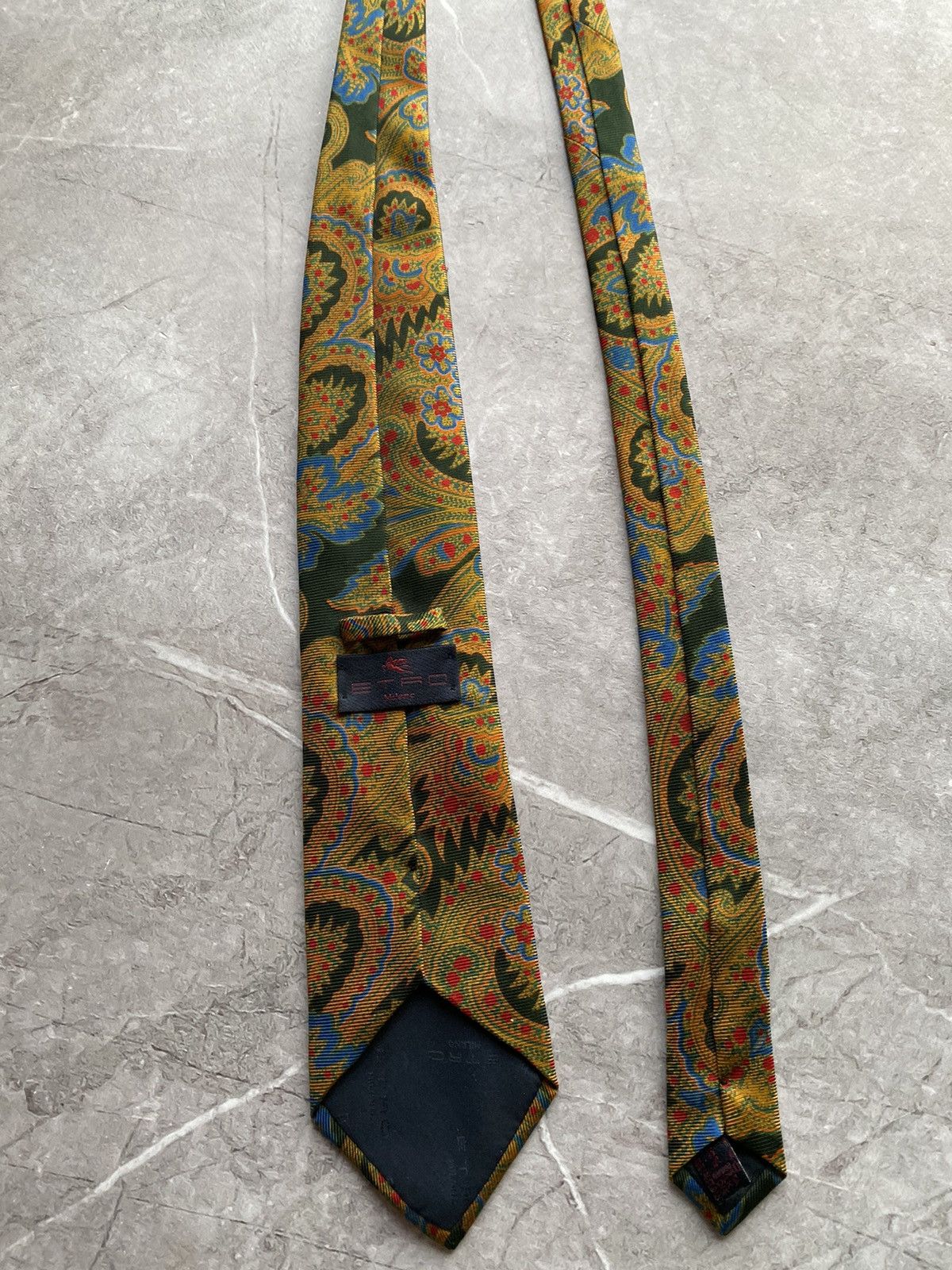 Etro Rare Etro Milano 100% Silk Tie Made in Italy Size ONE SIZE - 11 Thumbnail