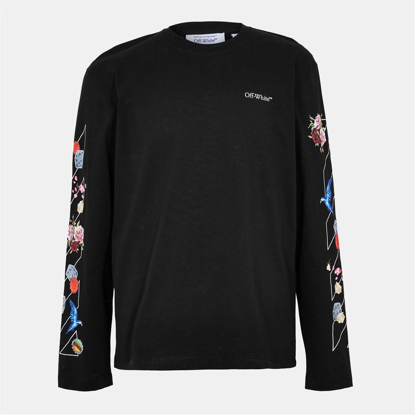 Off-White o1g2r1mq0226 Diag Skate T Long Sleeve T-Shirt In Black Size US L / EU 52-54 / 3 - 1 Thumbnail