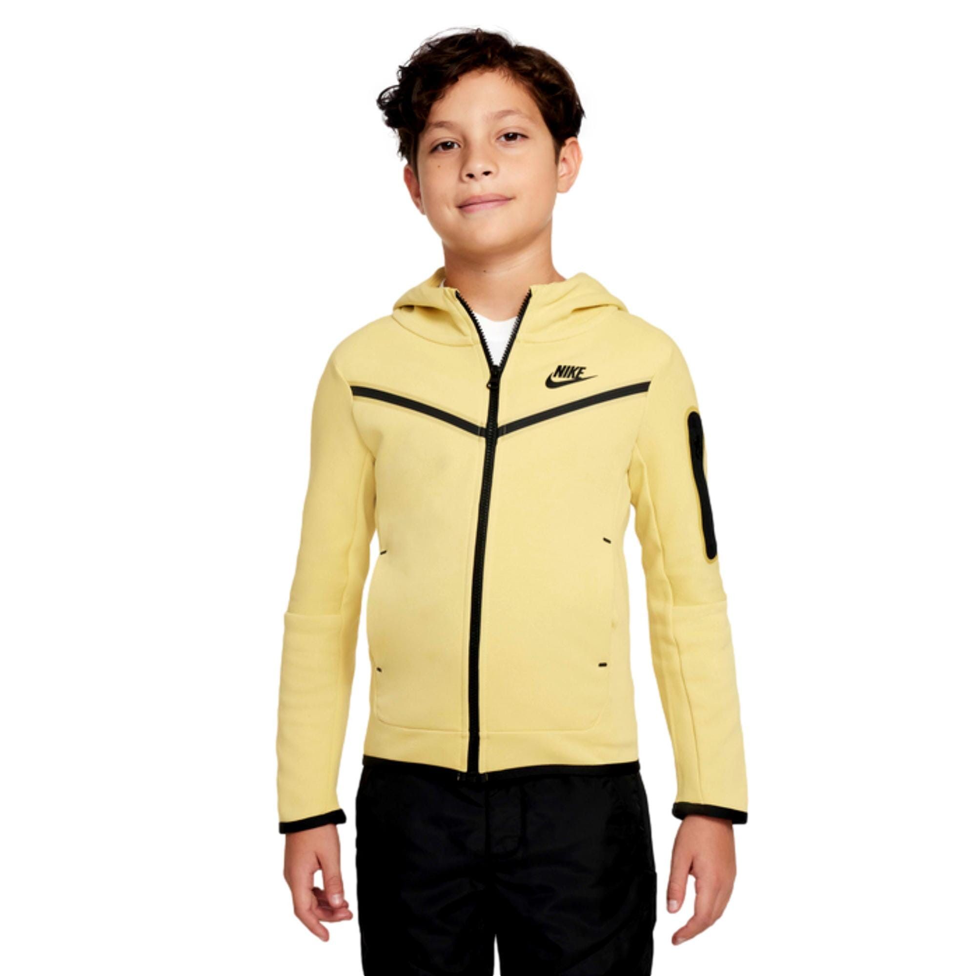 Nike Sportswear Tech Fleece Full Zip Hoodie Gold CU9223-700 Size US XS / EU 42 / 0 - 1 Thumbnail