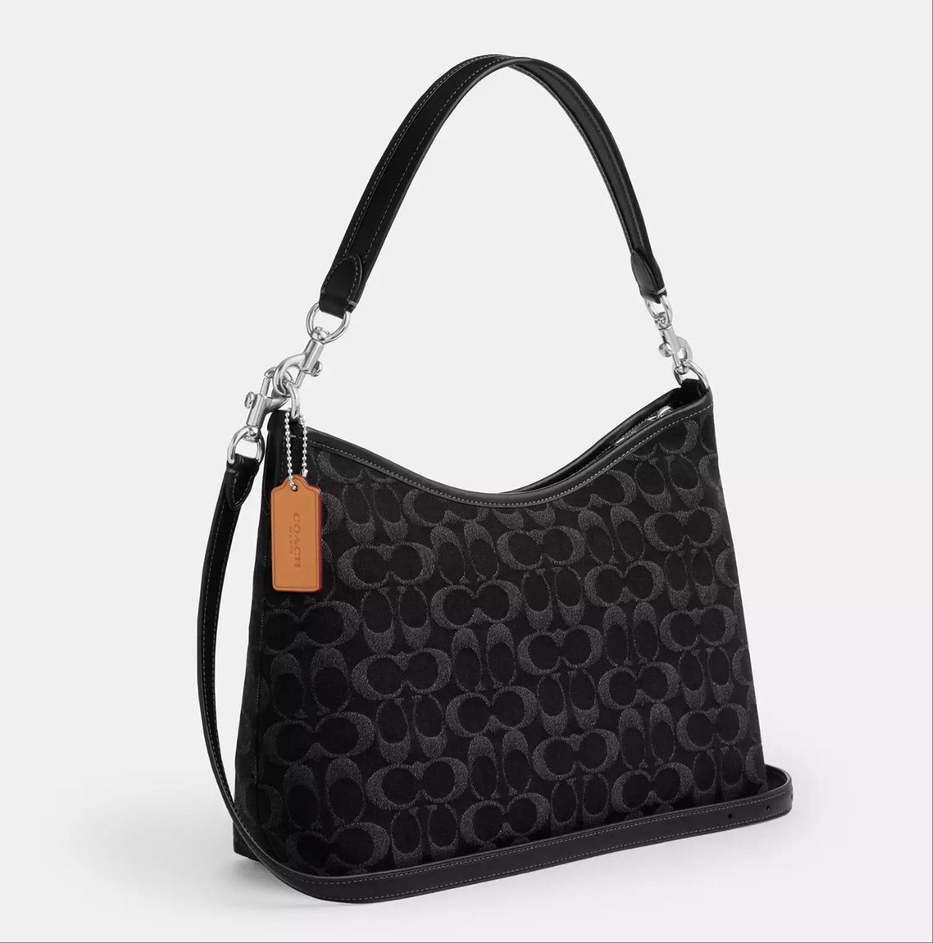 Coach Laurel Shoulder Bag In Signature Denim CDE44 Size ONE SIZE - 11 Thumbnail