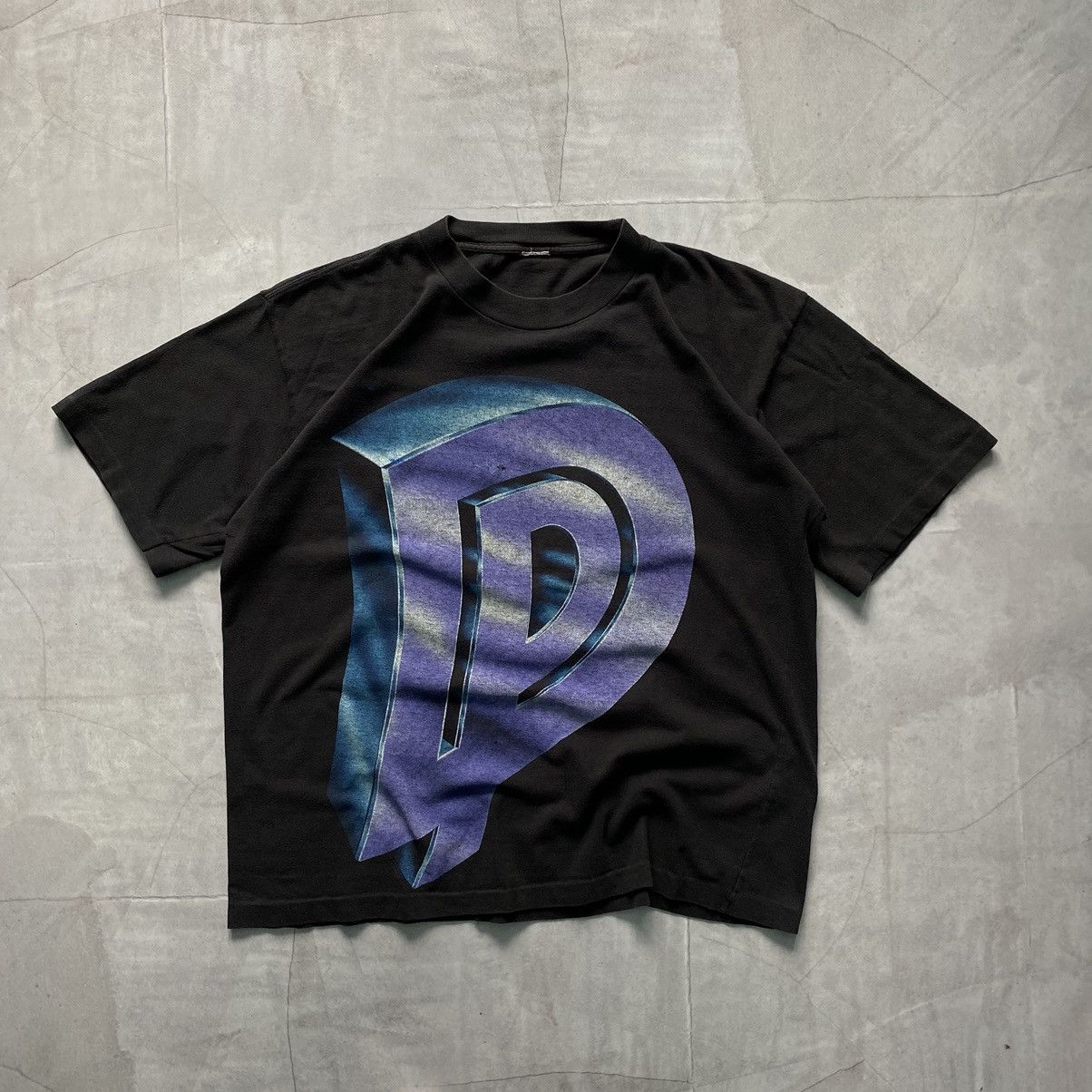 Band Tees 1990 Deep Purple Brockum Slaves and Masters Faded T-shirt Size US L / EU 52-54 / 3 - 1 Thumbnail