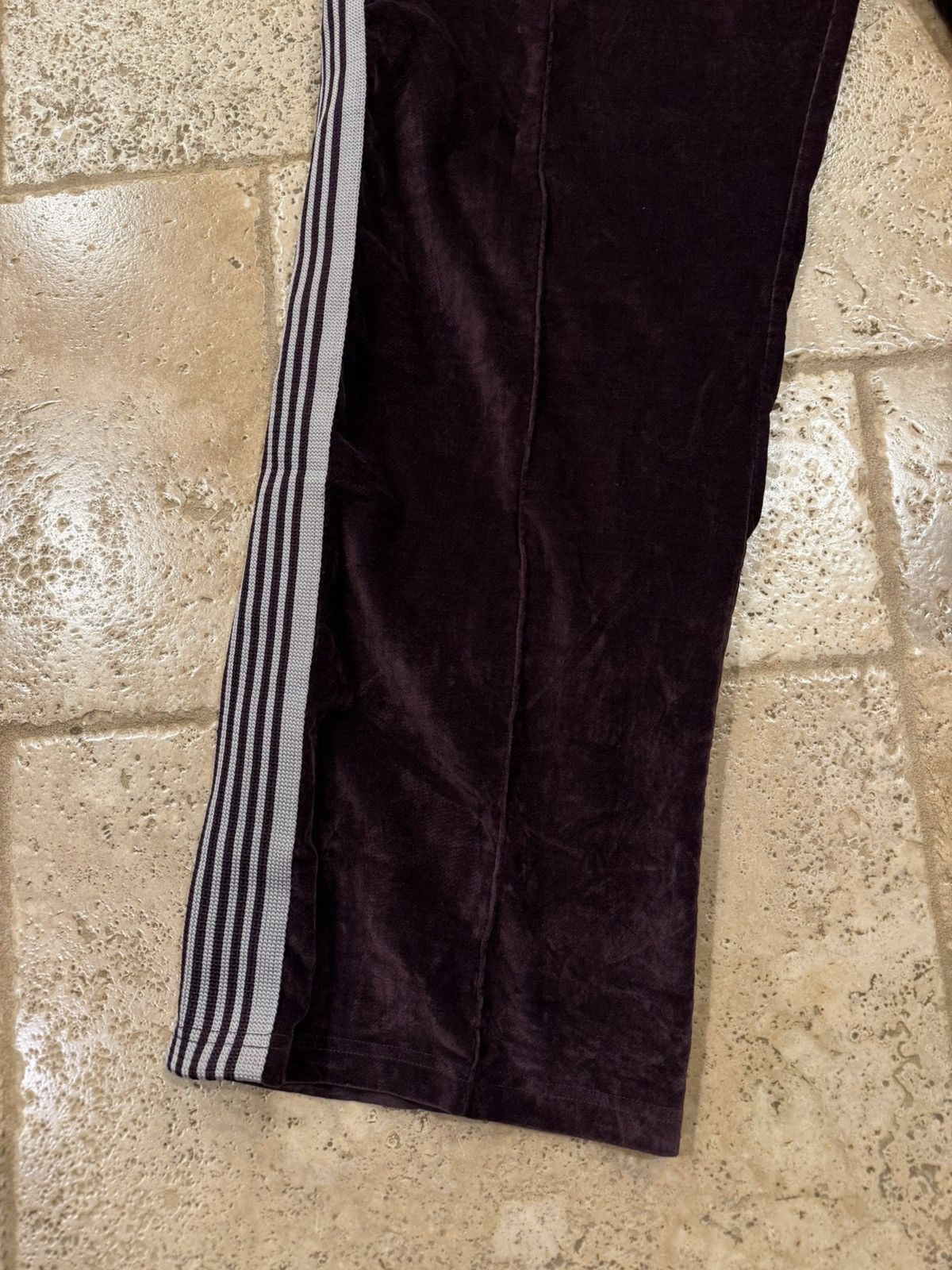 Needles Needles Velour Velvet Burgandy Red Striped Track Pants Size US 34 / EU 50 - 2 Thumbnail