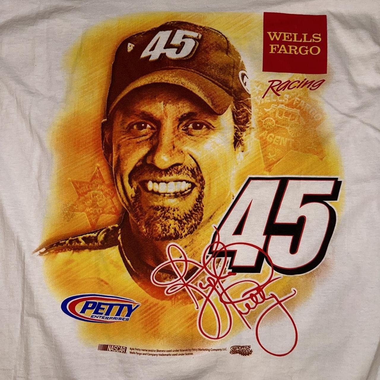 NASCAR 2005 Kyle Petty Wells Fargo Racing T-Shirt Size US XL / EU 56 / 4 - 4 Thumbnail