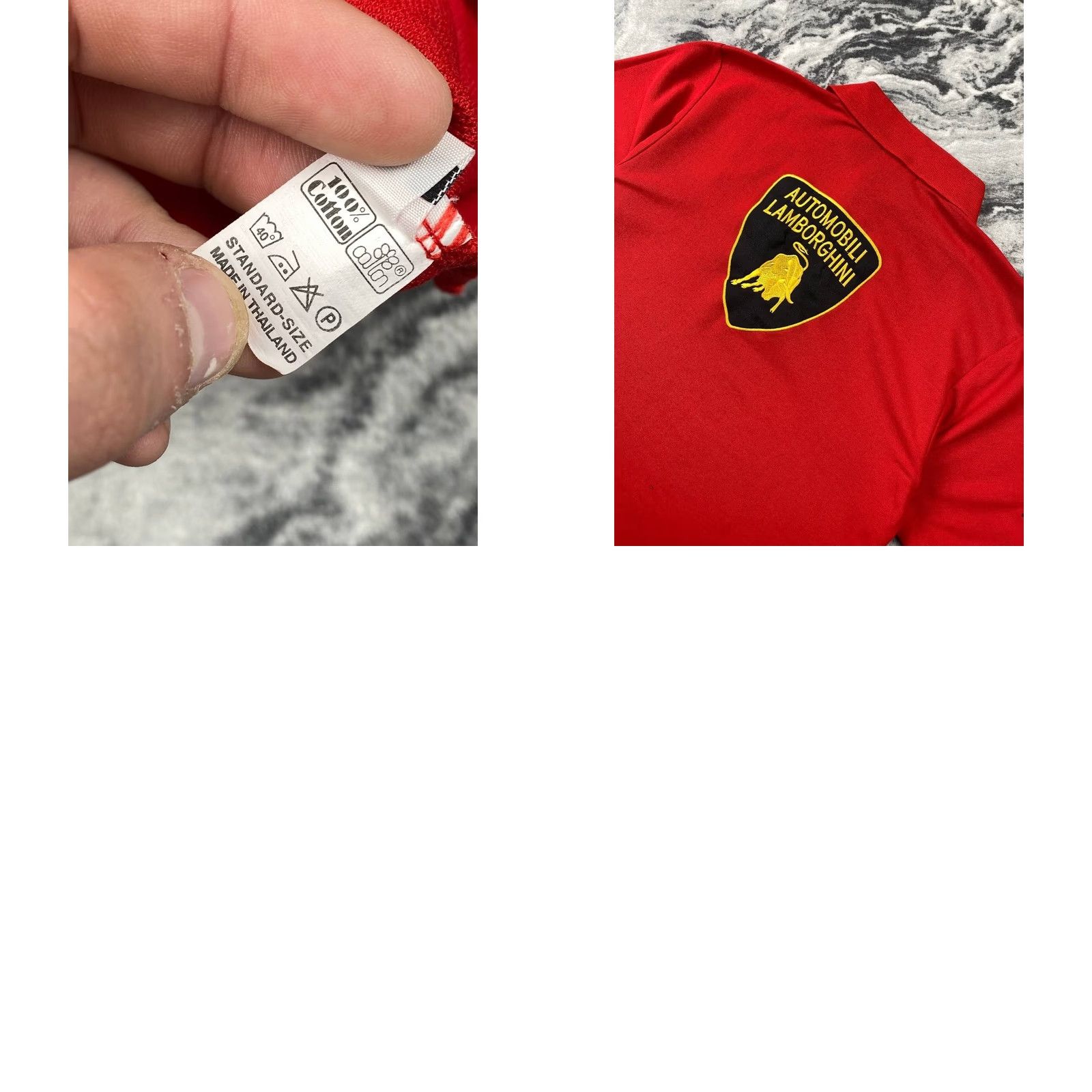 Lamborghini Lamborghini Polo Shirt Men M Red Logo Short Sleeve Shirt Size US M / EU 48-50 / 2 - 8 Thumbnail