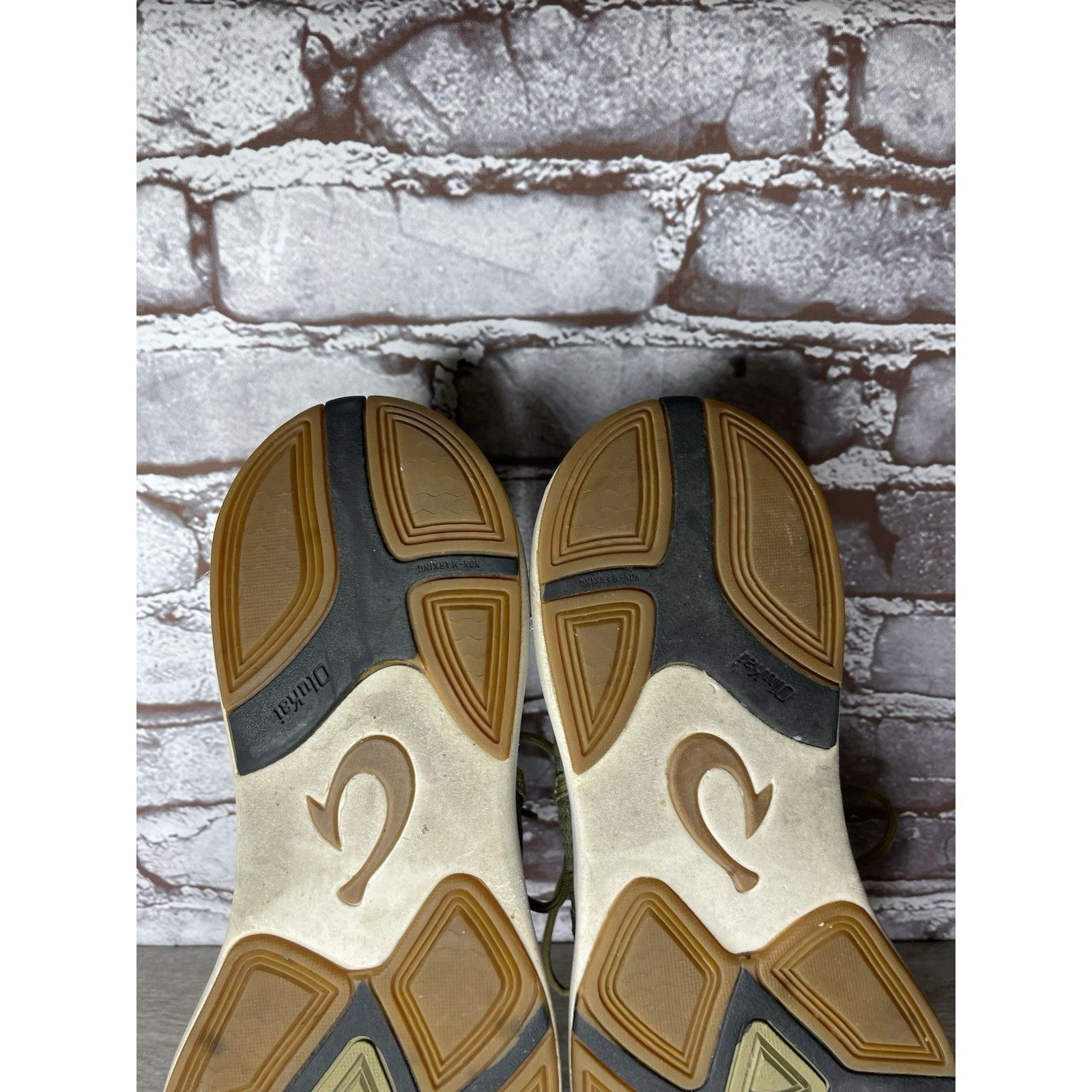 Olukai Olukai Mio Li Green Synthetic Brown Lace Up Sneaker Shoes Me Size US 11 / EU 44 - 7 Thumbnail