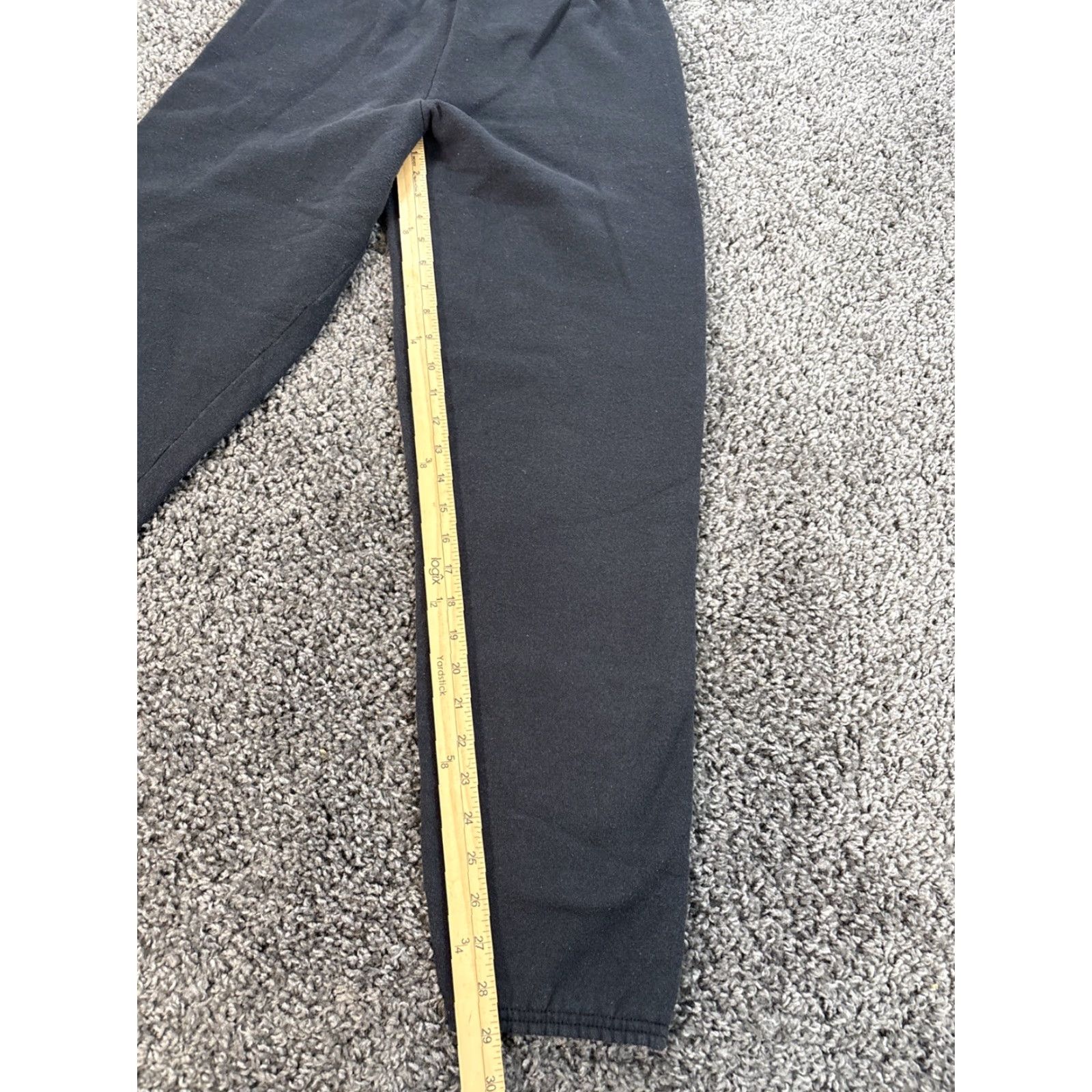 Tultex VINTAGE Tultex Sweatpants Mens 90s Black Adult L Pants Cotton Baggy Sweatpants Men Size US 33 - 2 Thumbnail