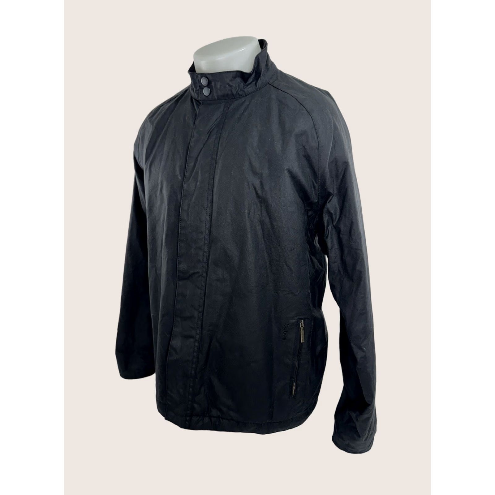 Barbour BARBOUR CHROME DRY WAX Ranch Field Chore Jacket XL Men Black Waxed Cotton Barn Shirt? Size US XL / EU 56 / 4 - 1 Thumbnail